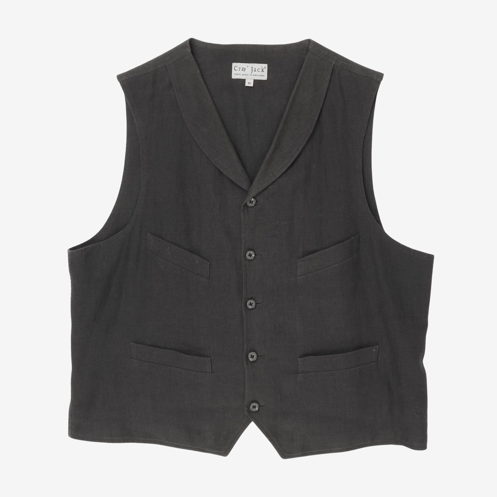 Four Pocket Linen Waistcoat