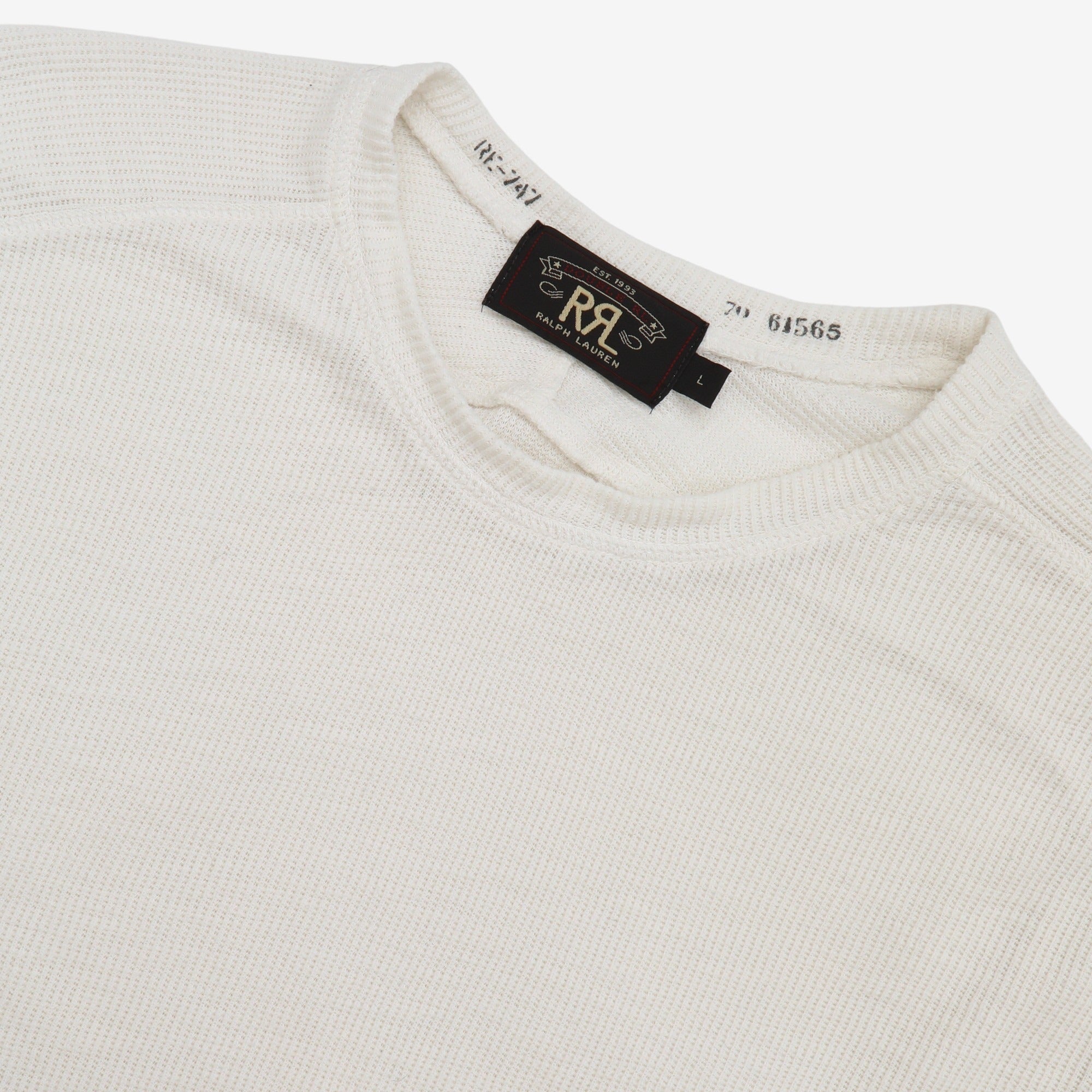 Ribbed Henley LS