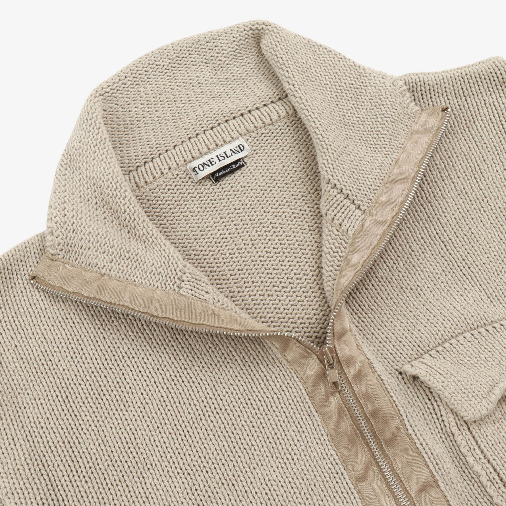 Vintage Zip Knit Cardigan