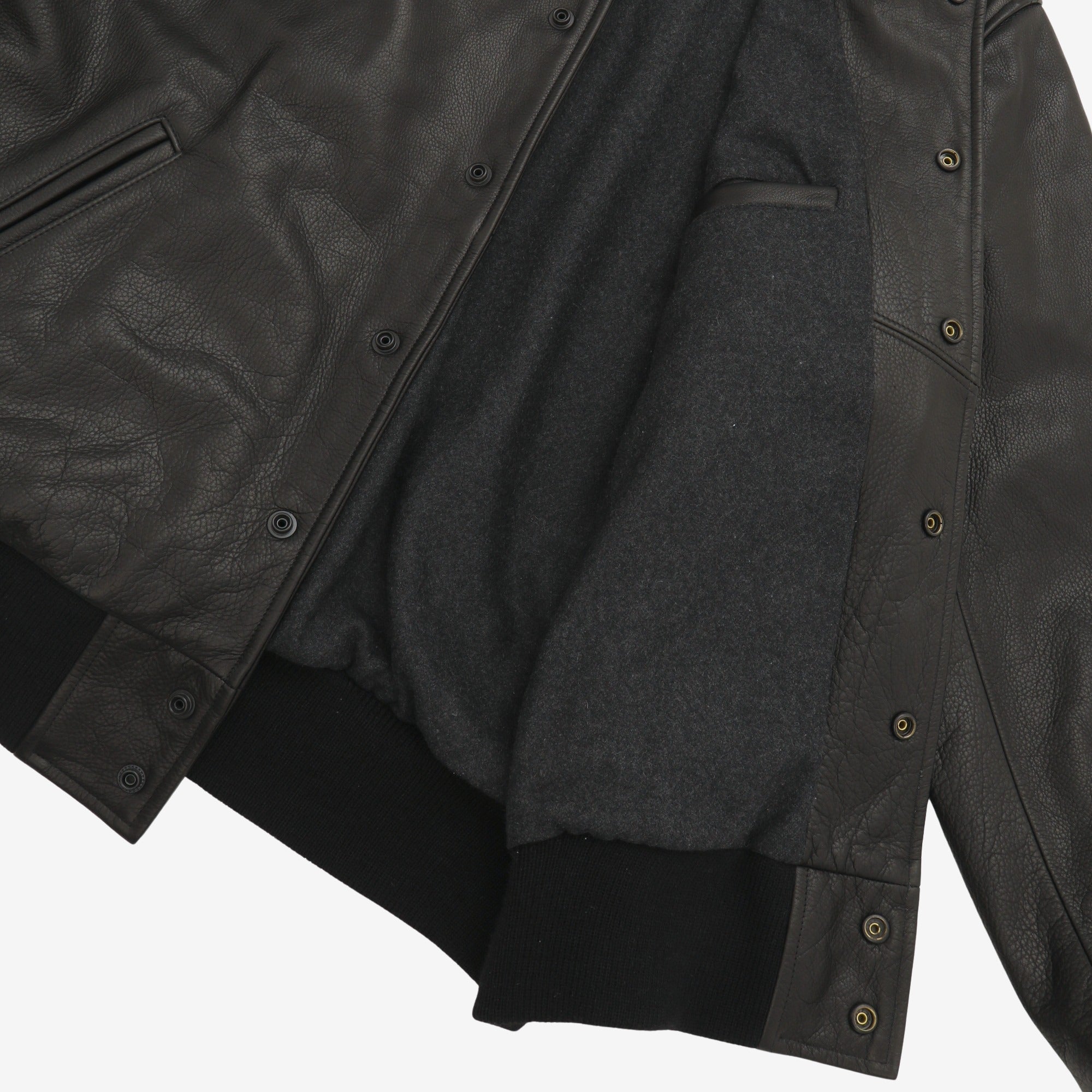 Leather Bomber Jacket