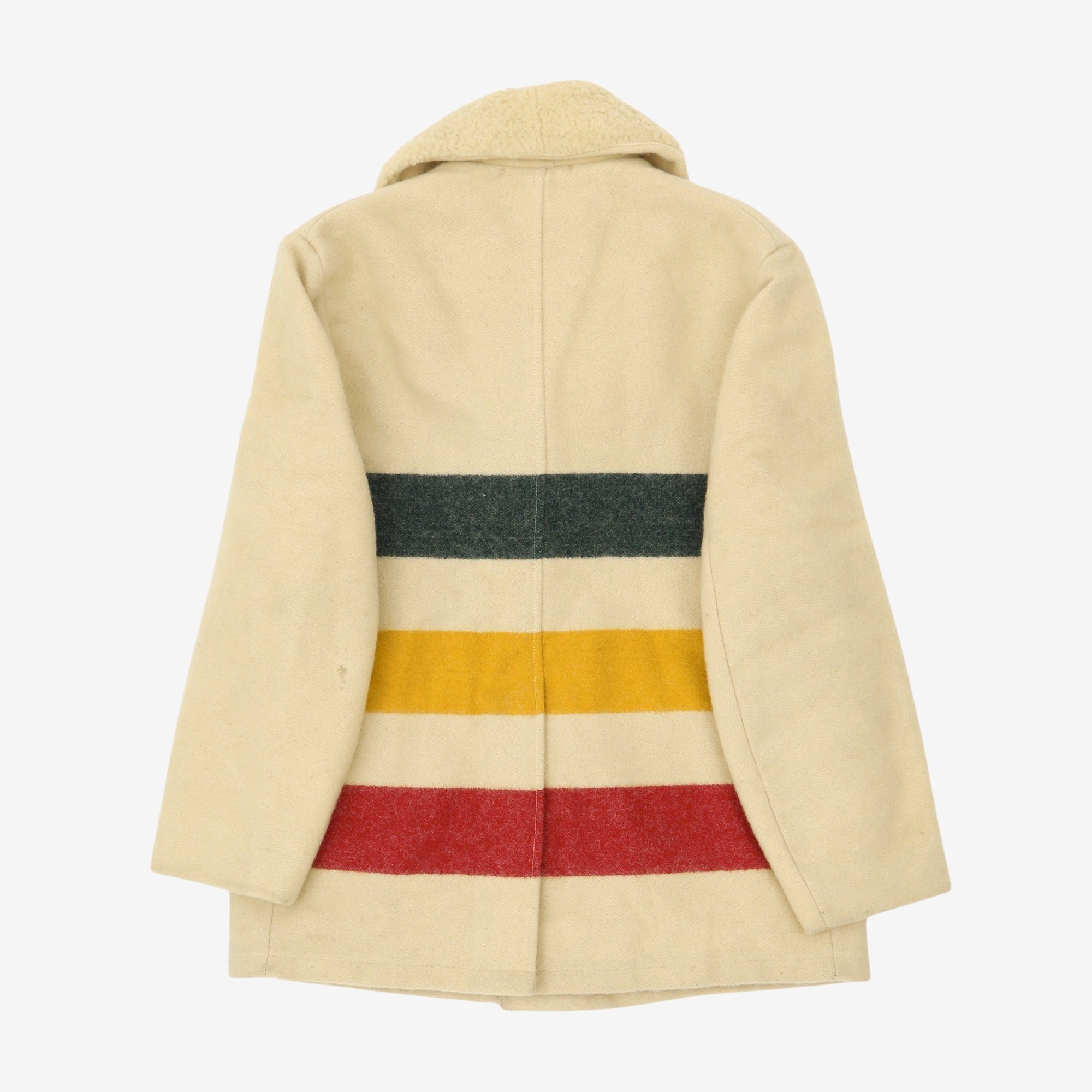 Vintage Hudson Bay Blanket Shearling Coat