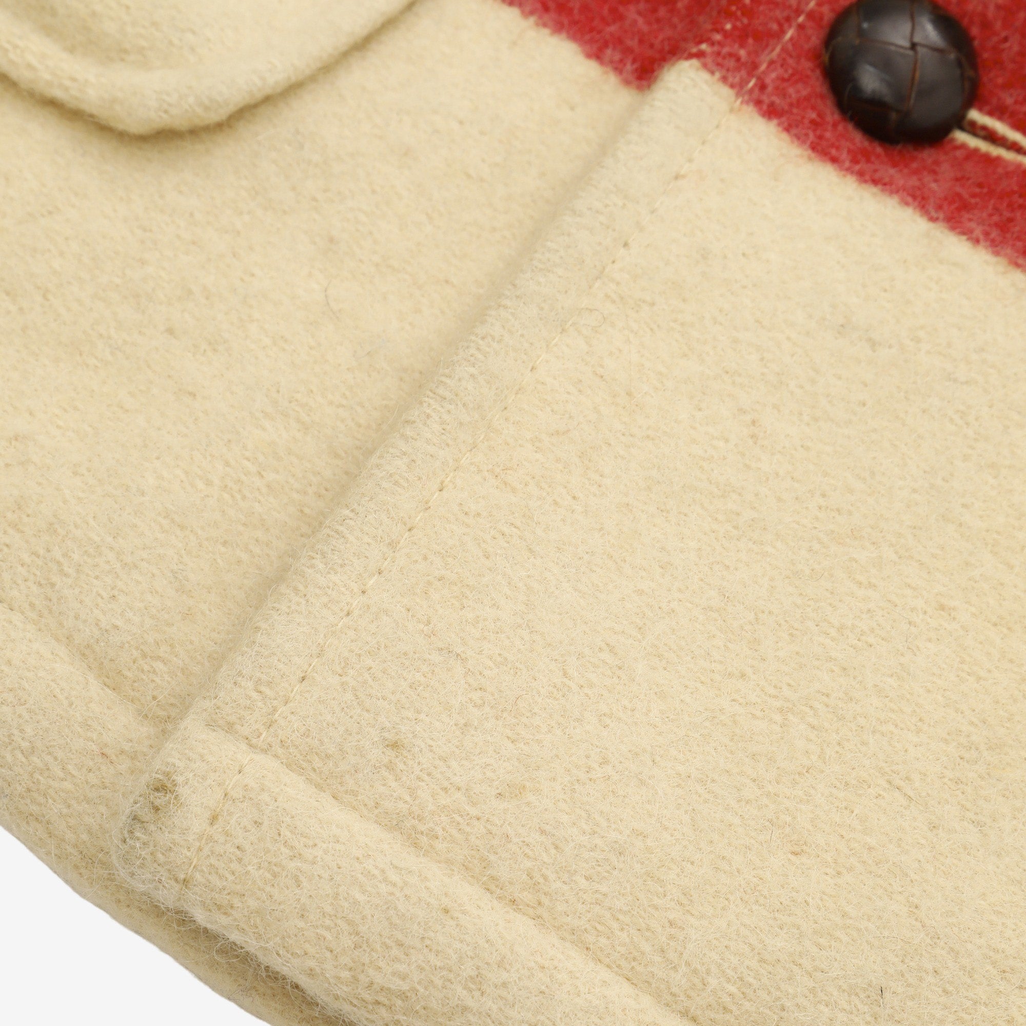 Vintage Hudson Bay Blanket Shearling Coat