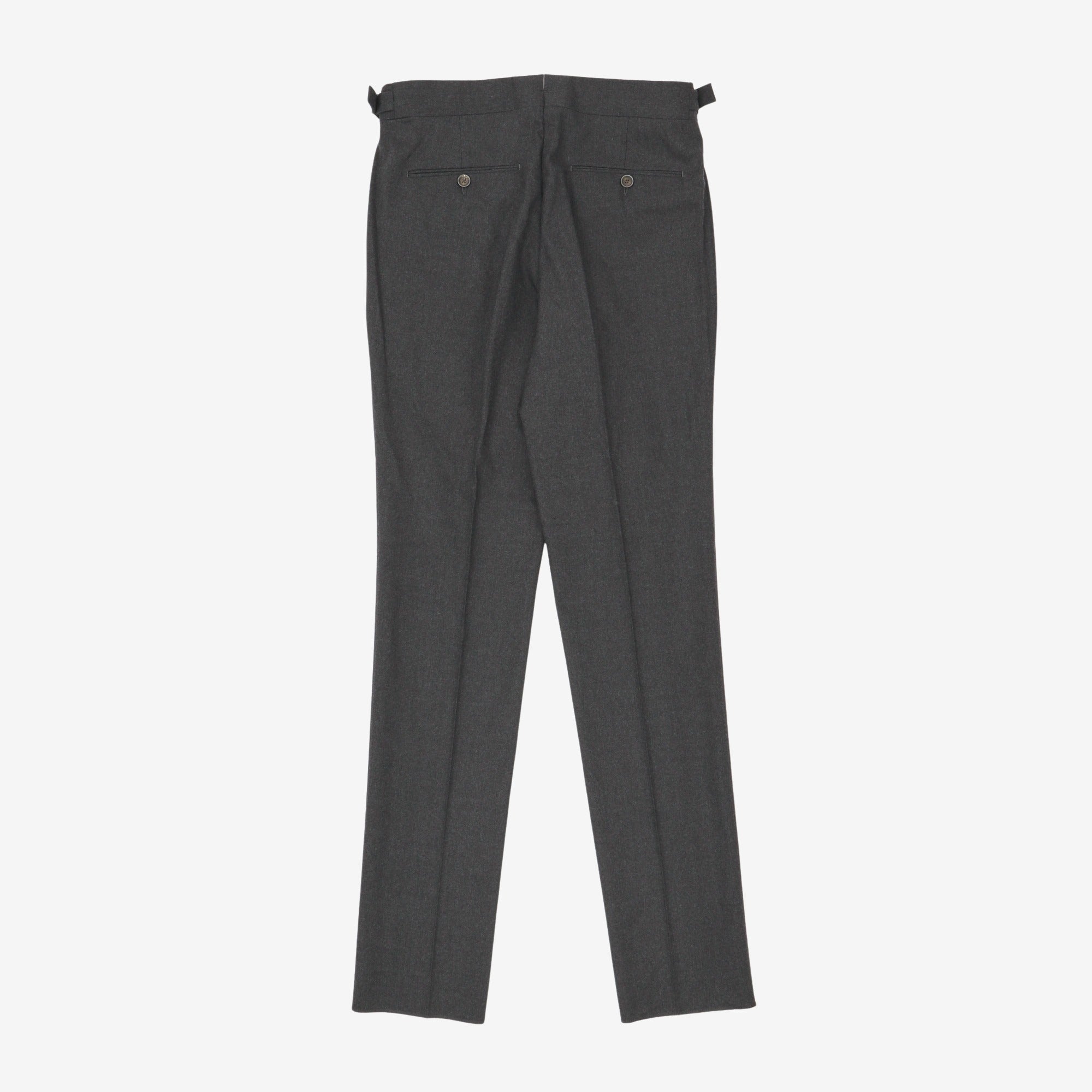 2 Pleat Silk Blend Trousers