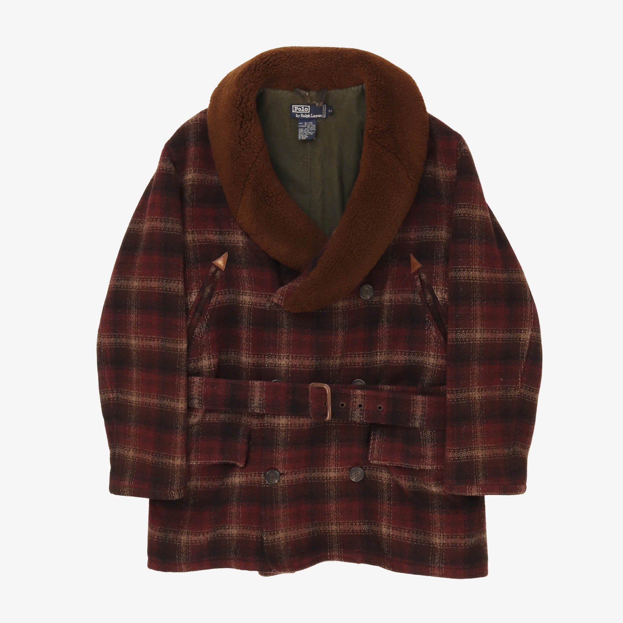 Shearling Collar Plaid Ranch Jacket