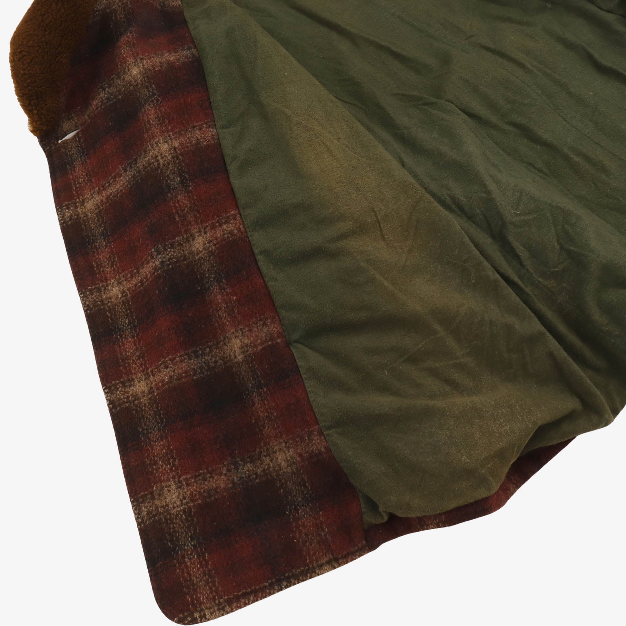 Shearling Collar Plaid Ranch Jacket