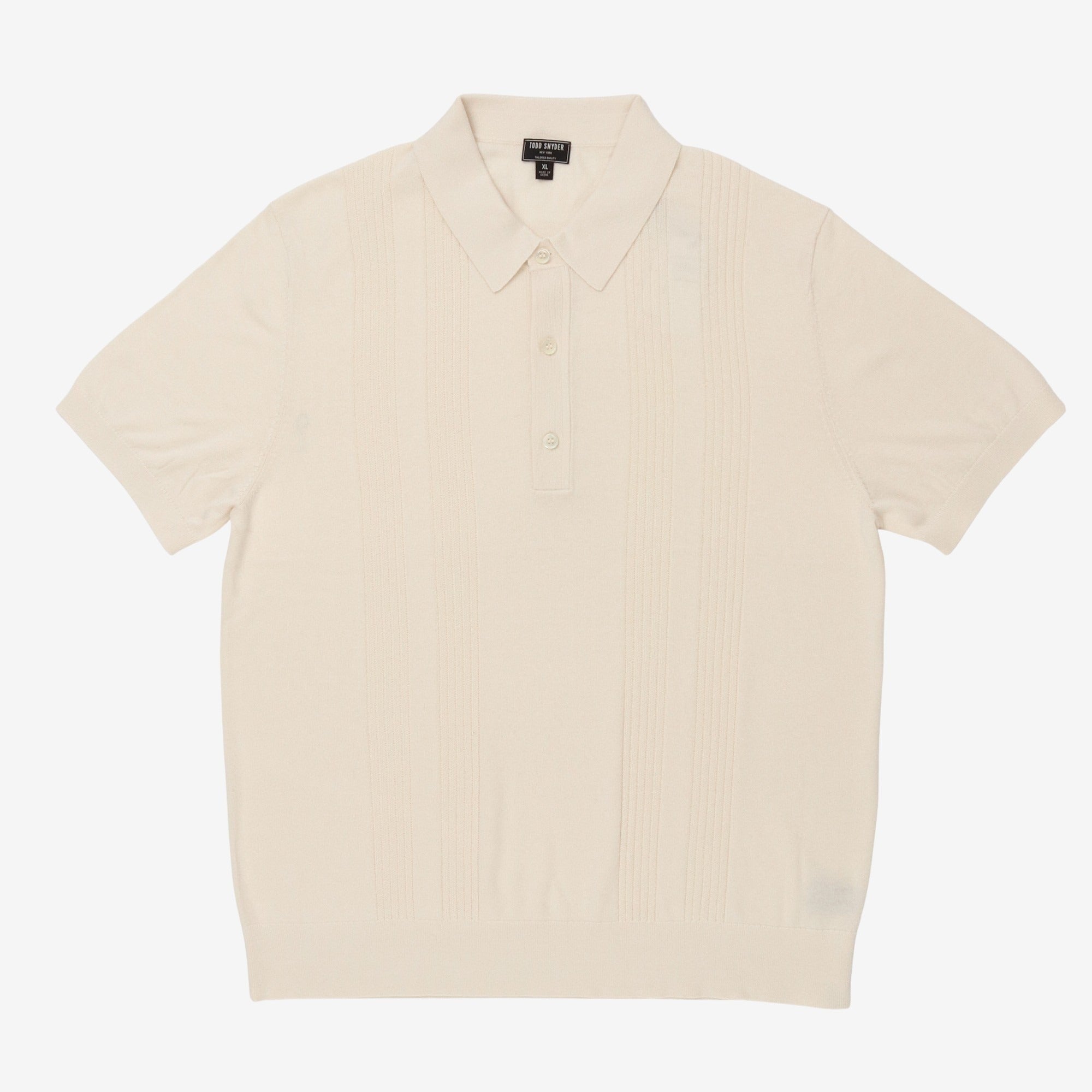 Ribbed Sweater Polo
