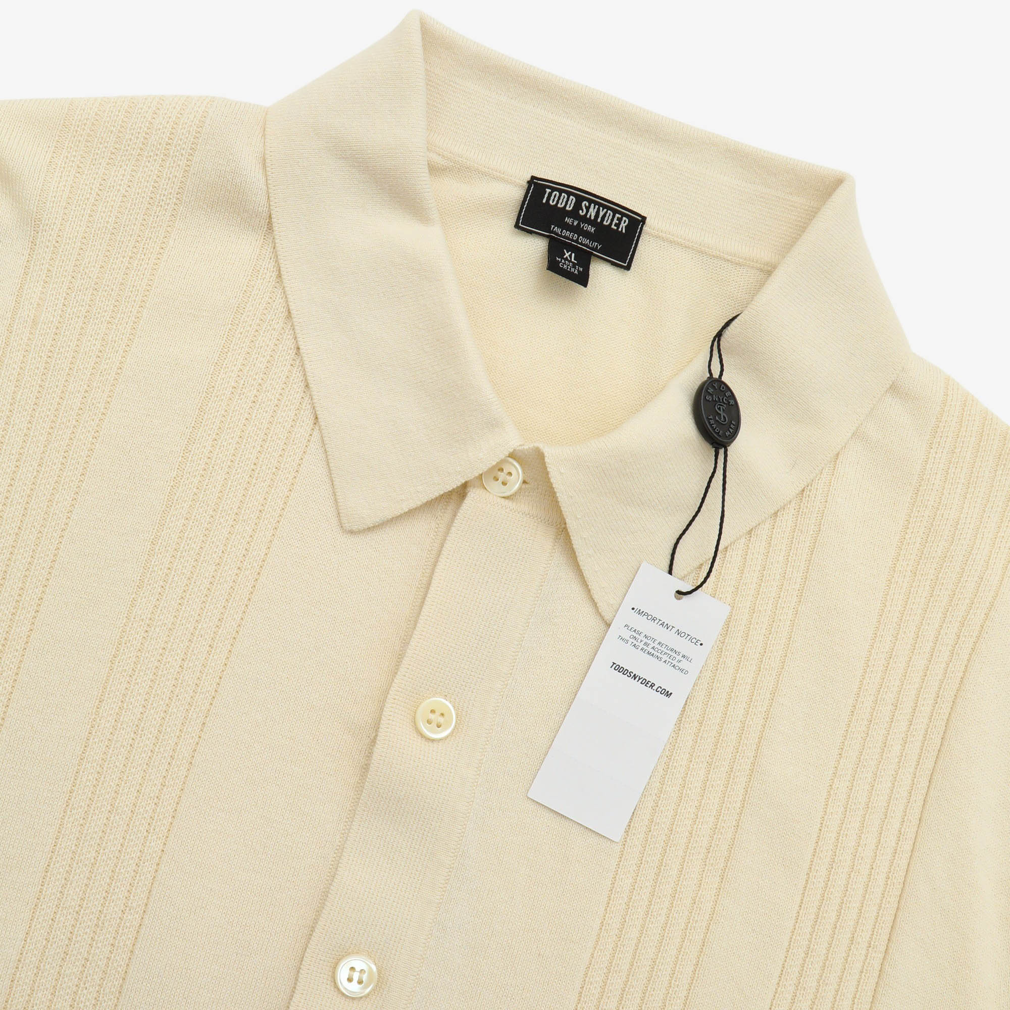 Silk-Cotton Ribbed Sweater Polo