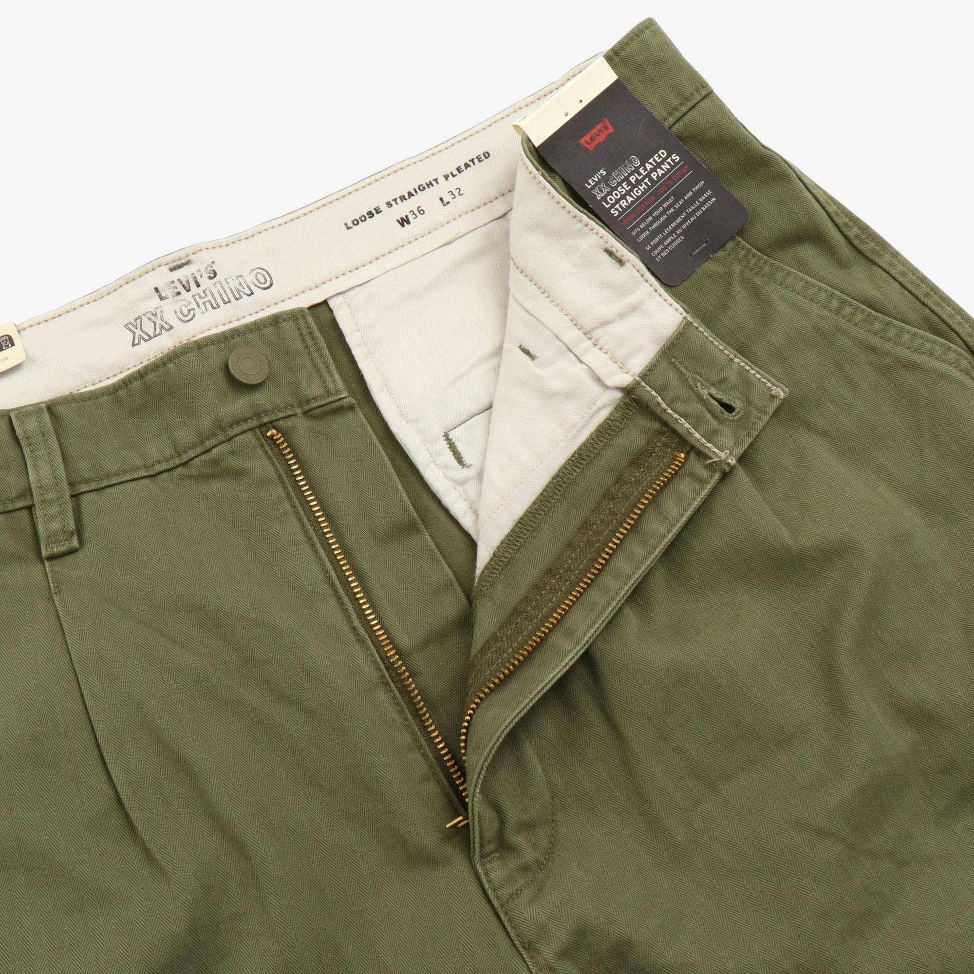 Loose Pleated Straight Pants