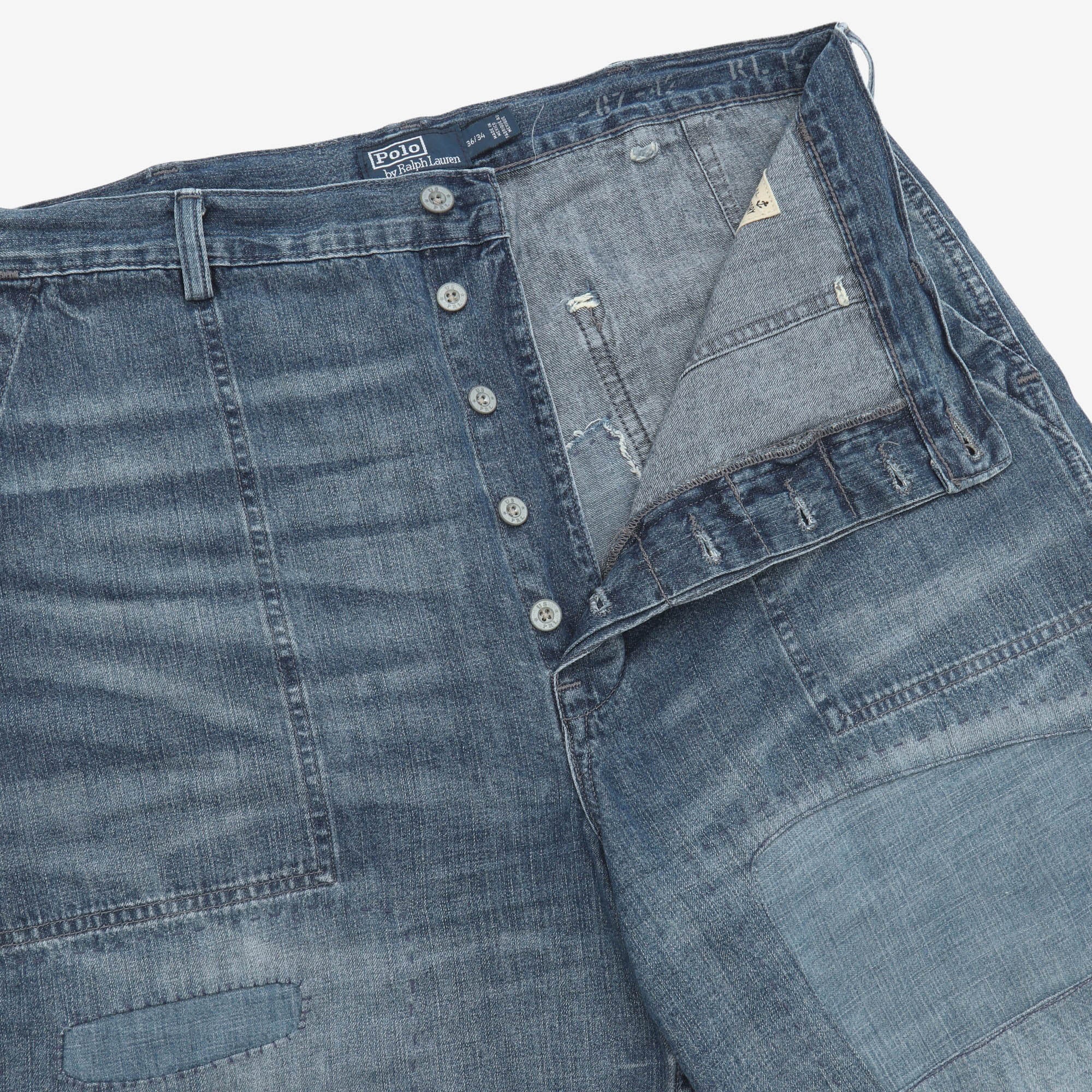 Patchwork Naval Denim (38W X 30L)