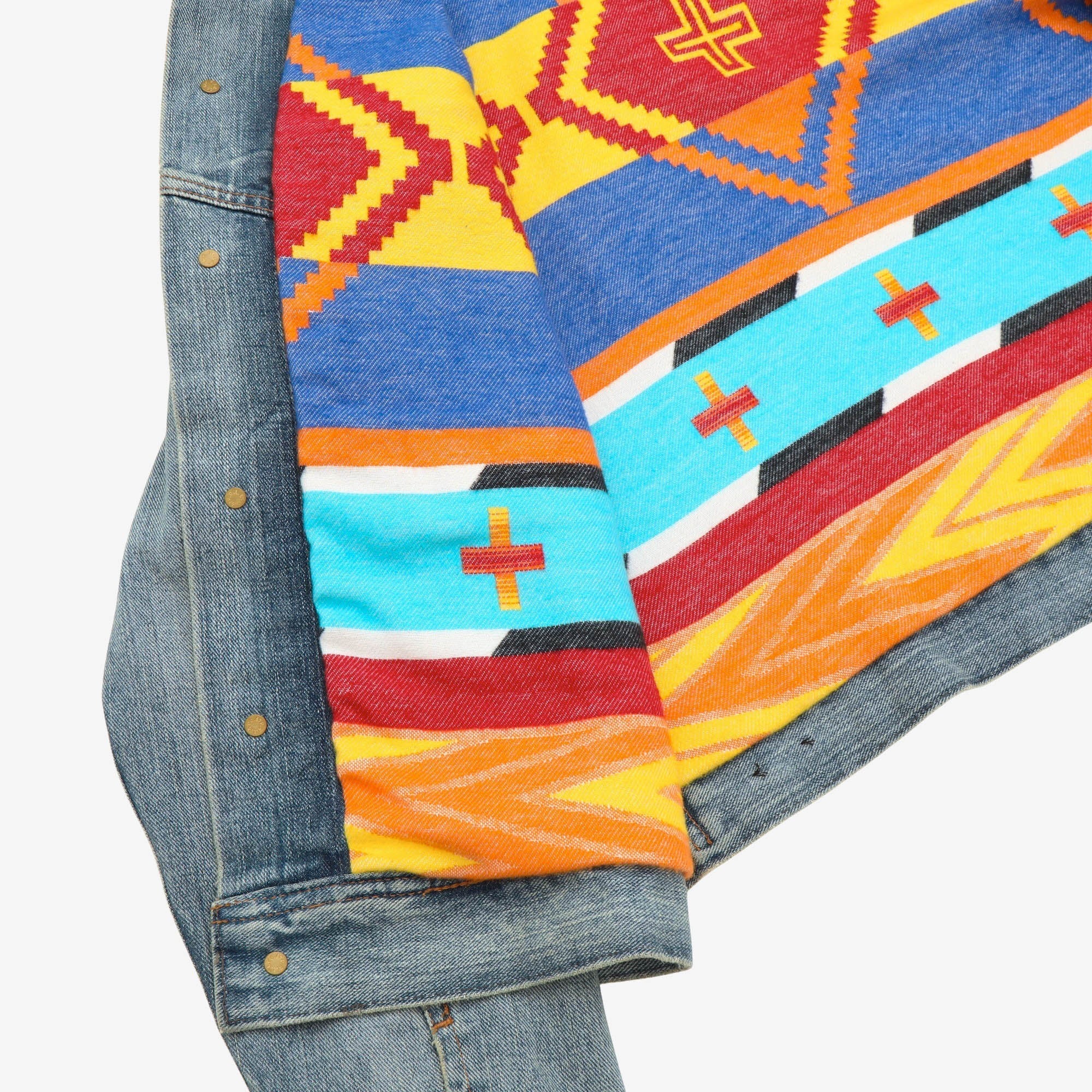 Naiomi Glasses Trucker Denim Jacket