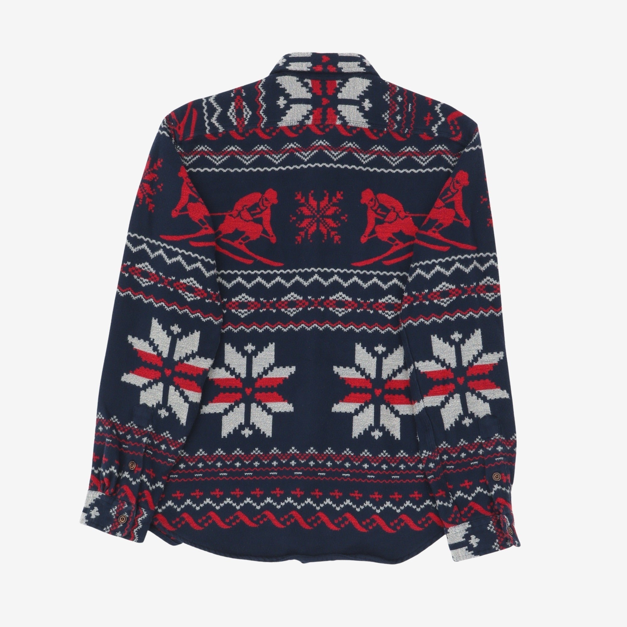 Flannel Jacquard Ski Shirt