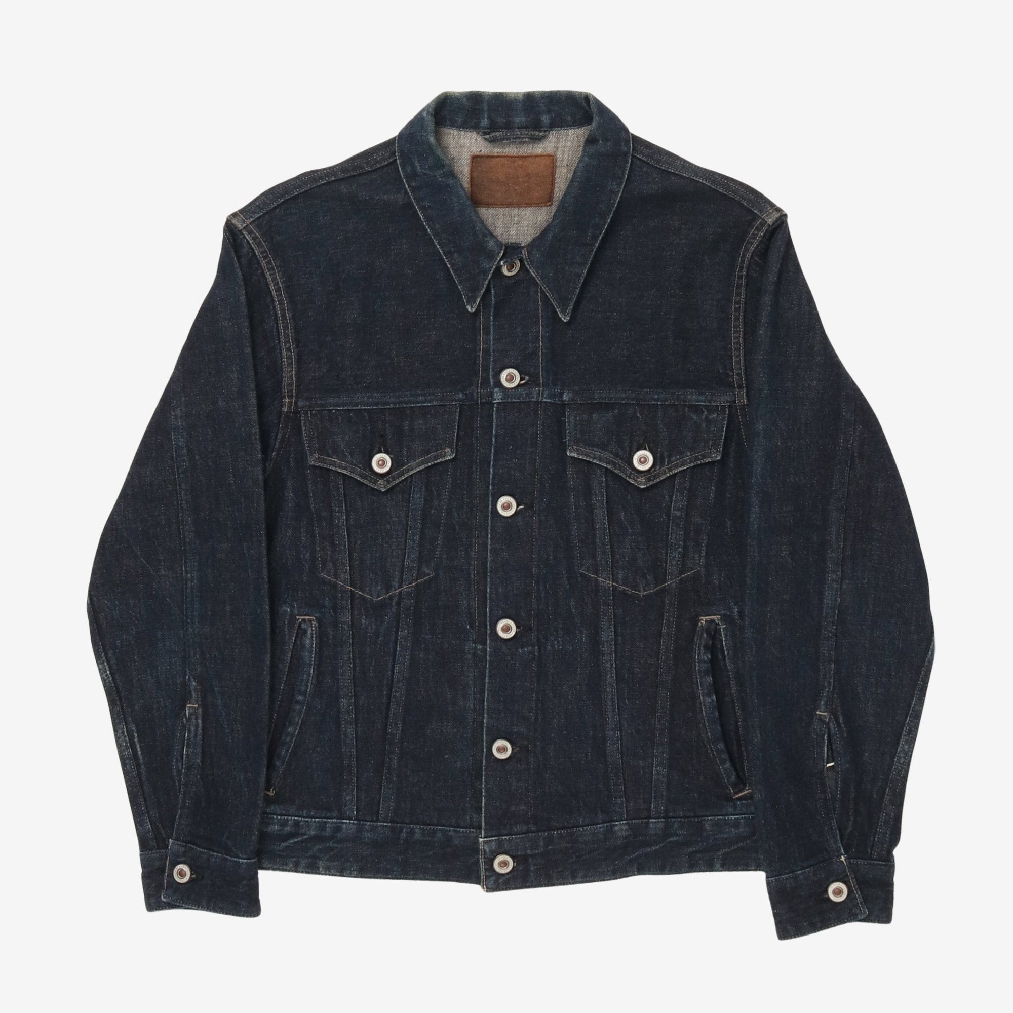 Curved Flap Jean Jacket