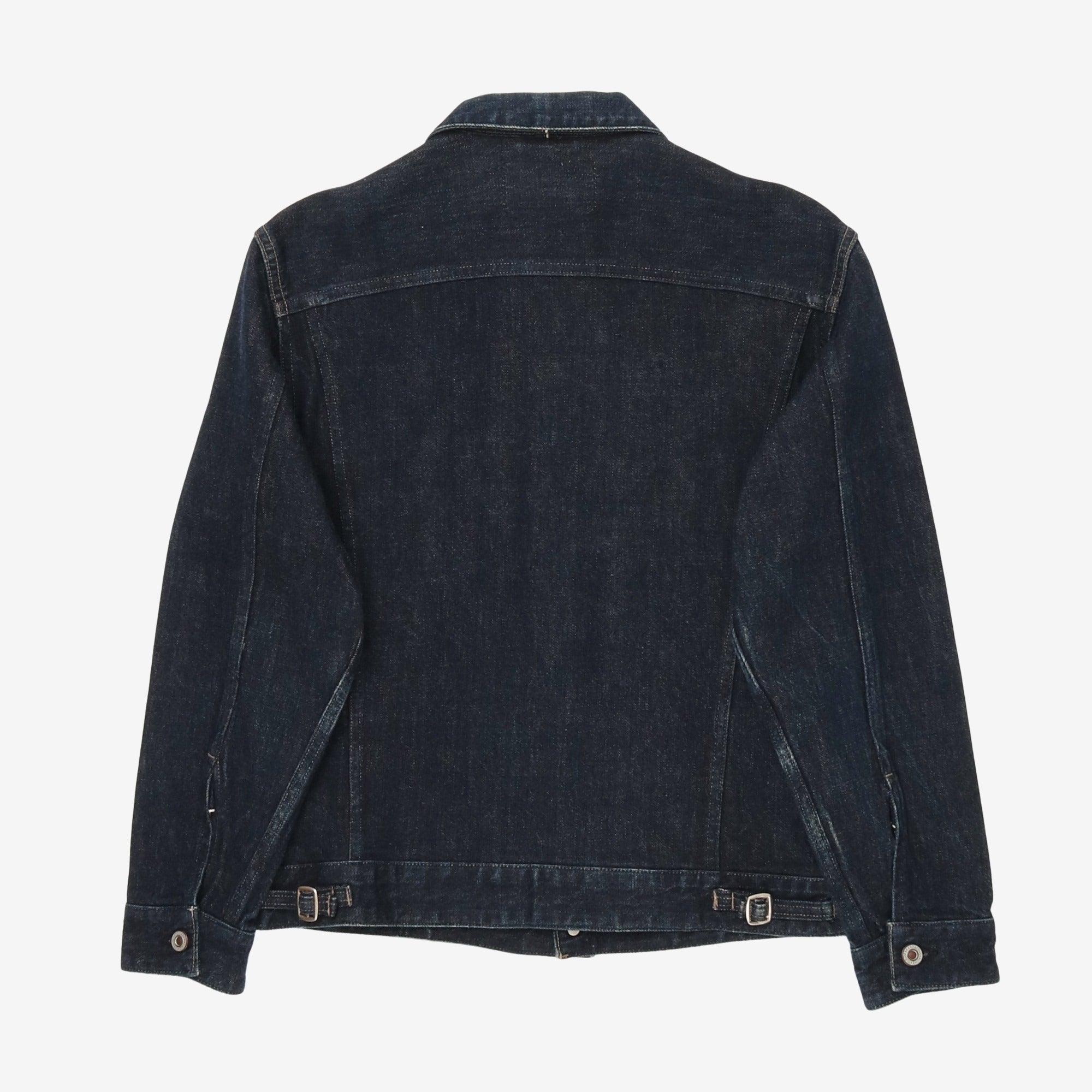 Curved Flap Jean Jacket