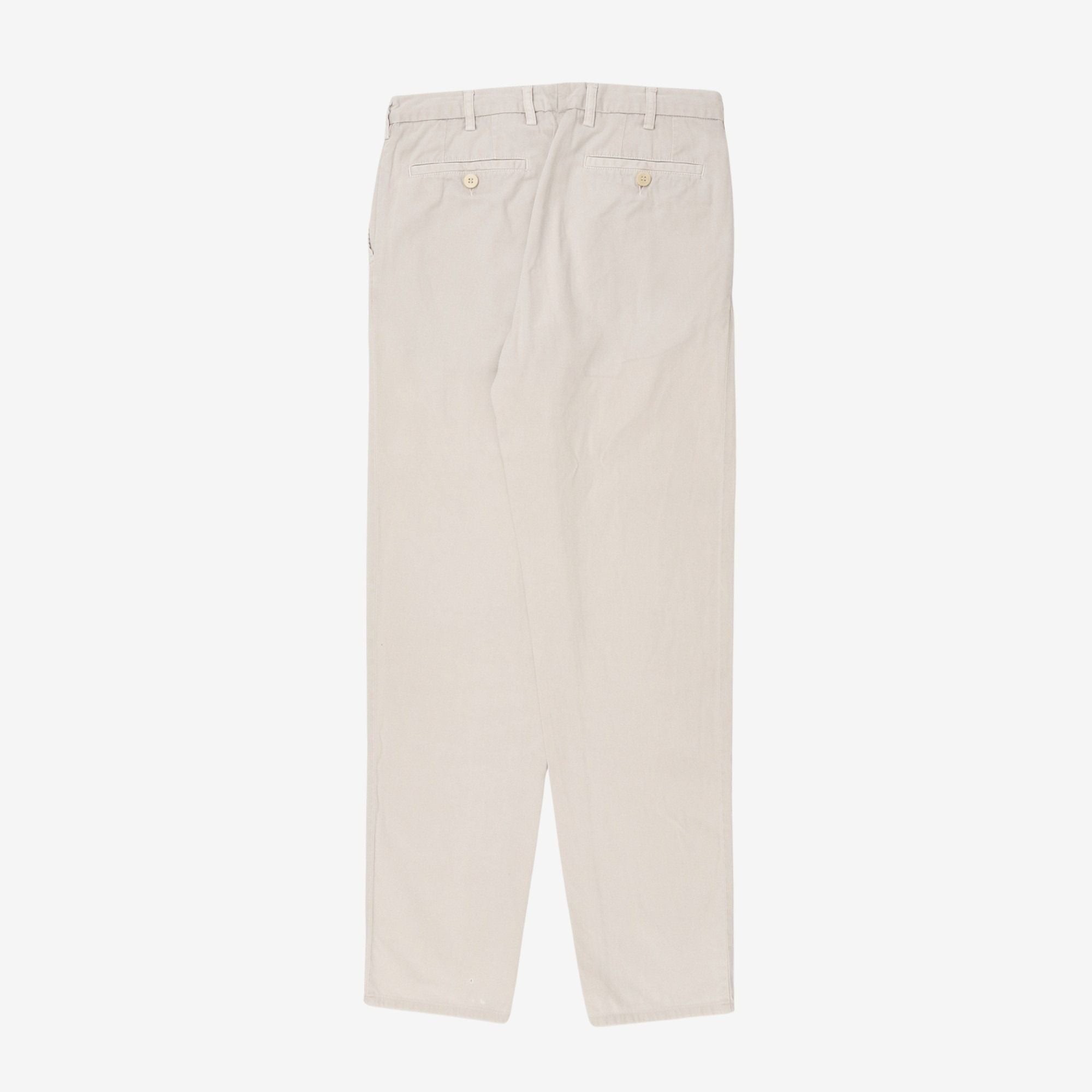 Flat Front Chino Trousers