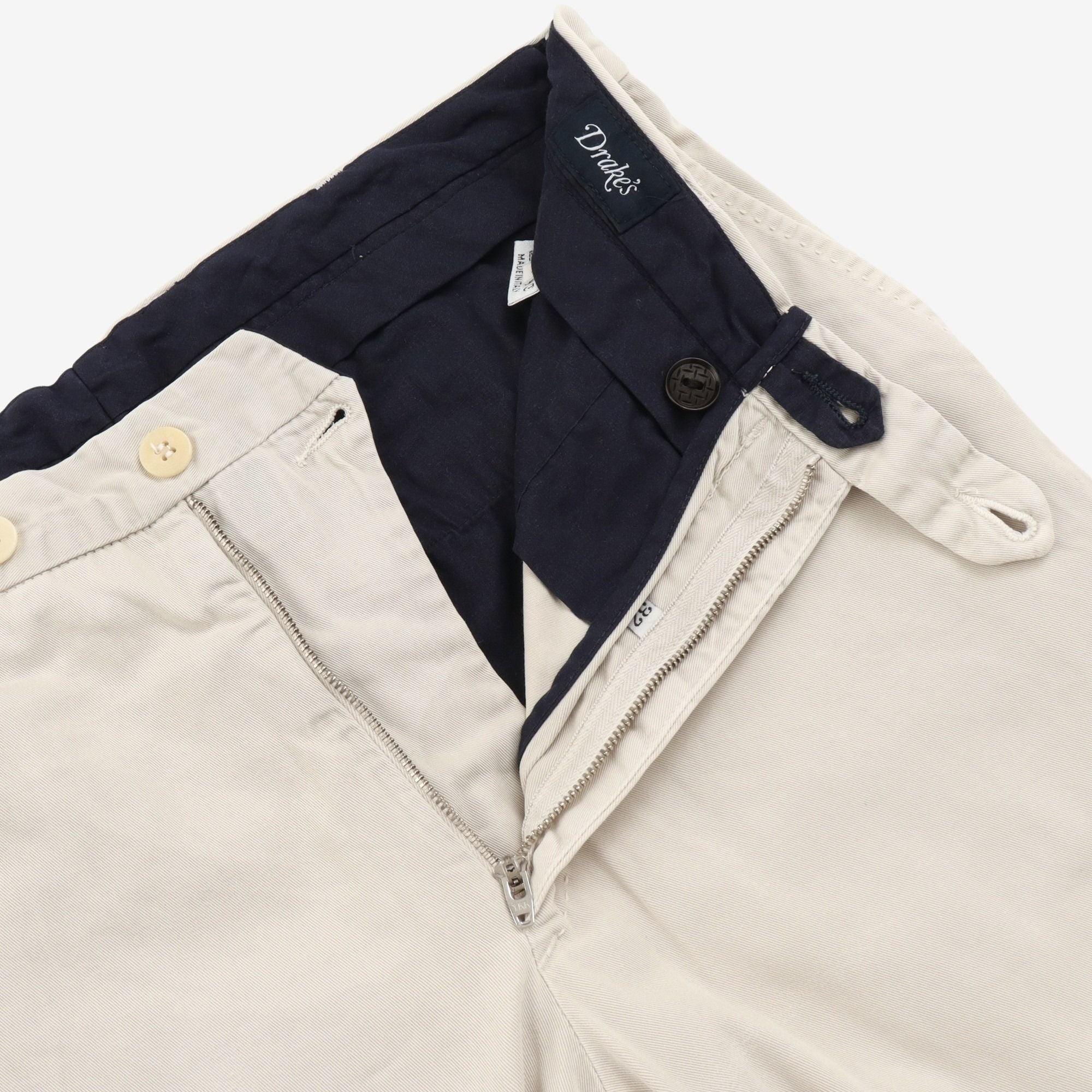 Flat Front Chino Trousers