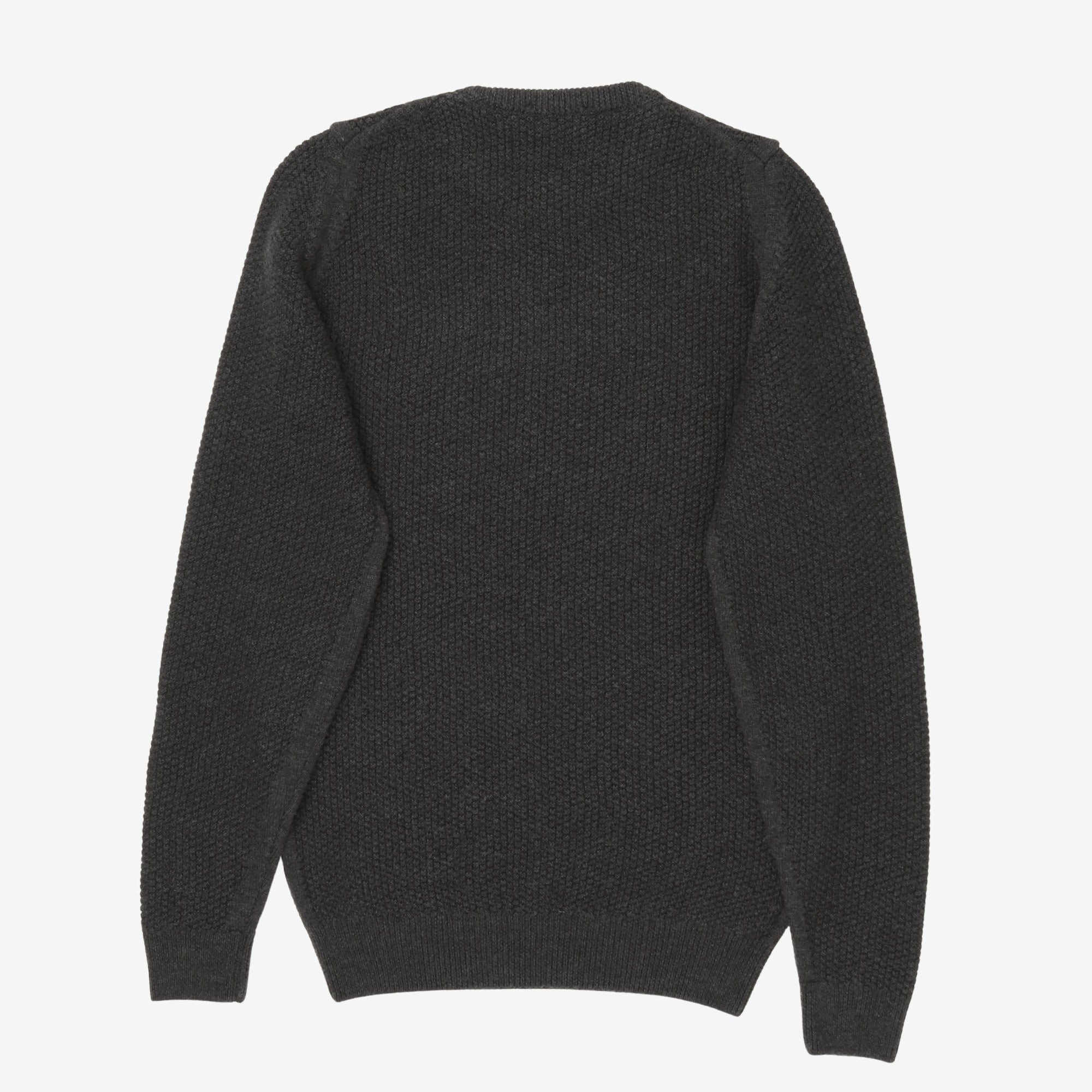Textured Knit Wool Sweater