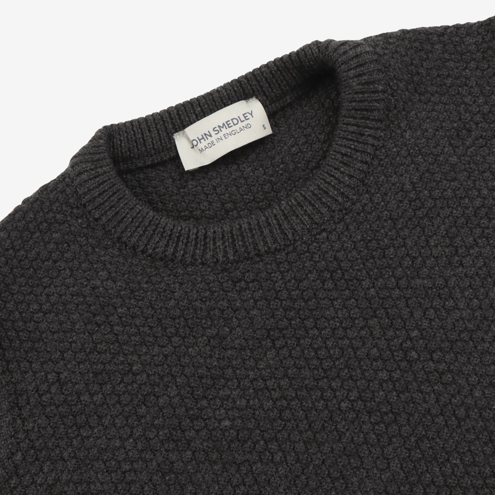 Textured Knit Wool Sweater