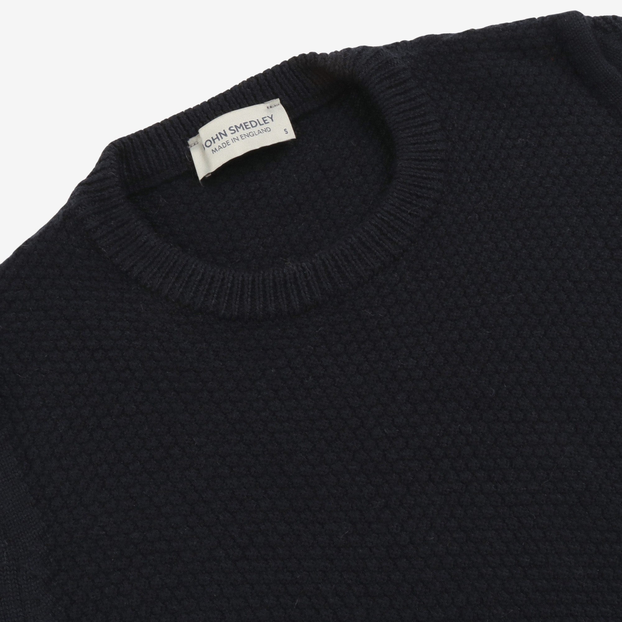 Textured Knit Wool Sweater