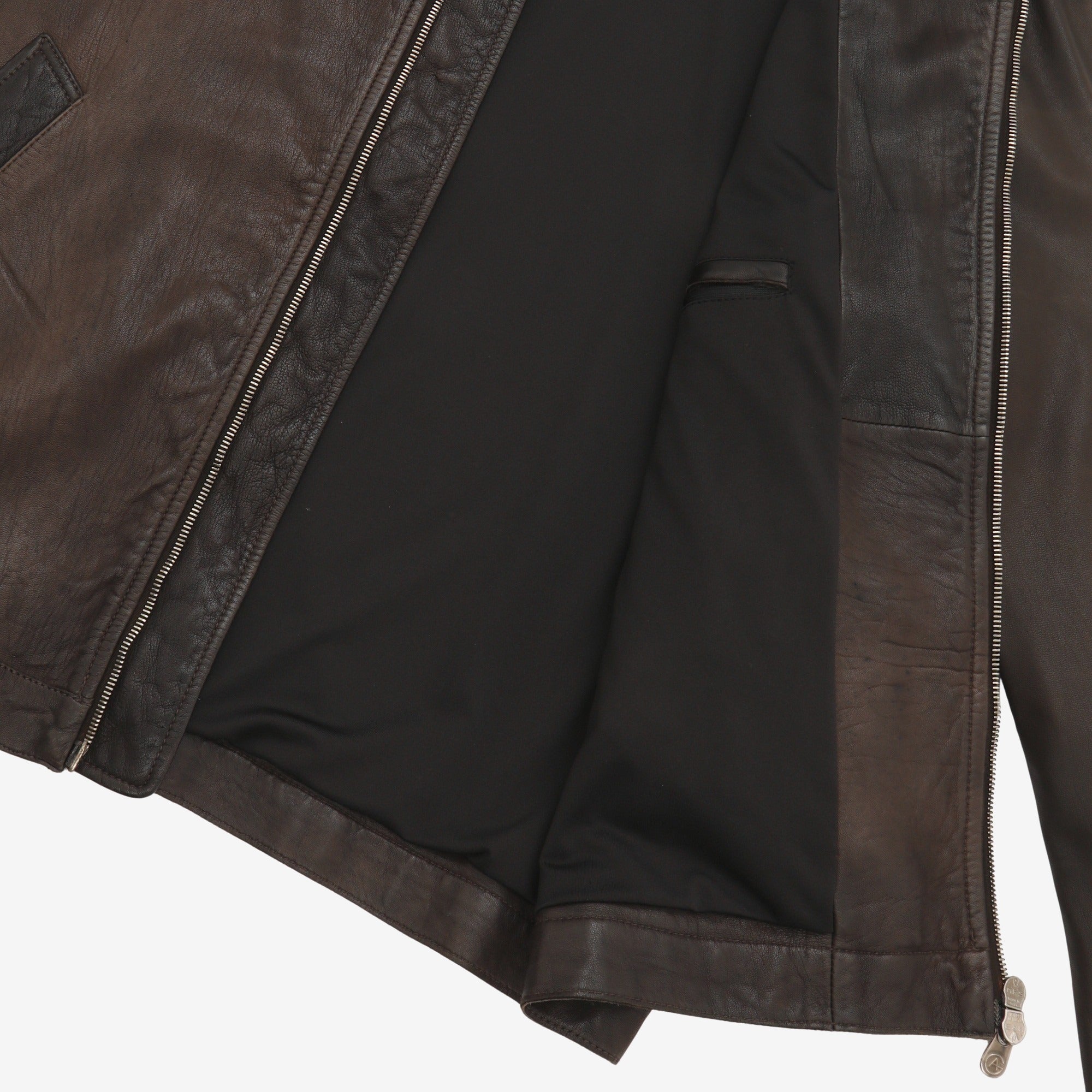 Leather Bomber Jacket