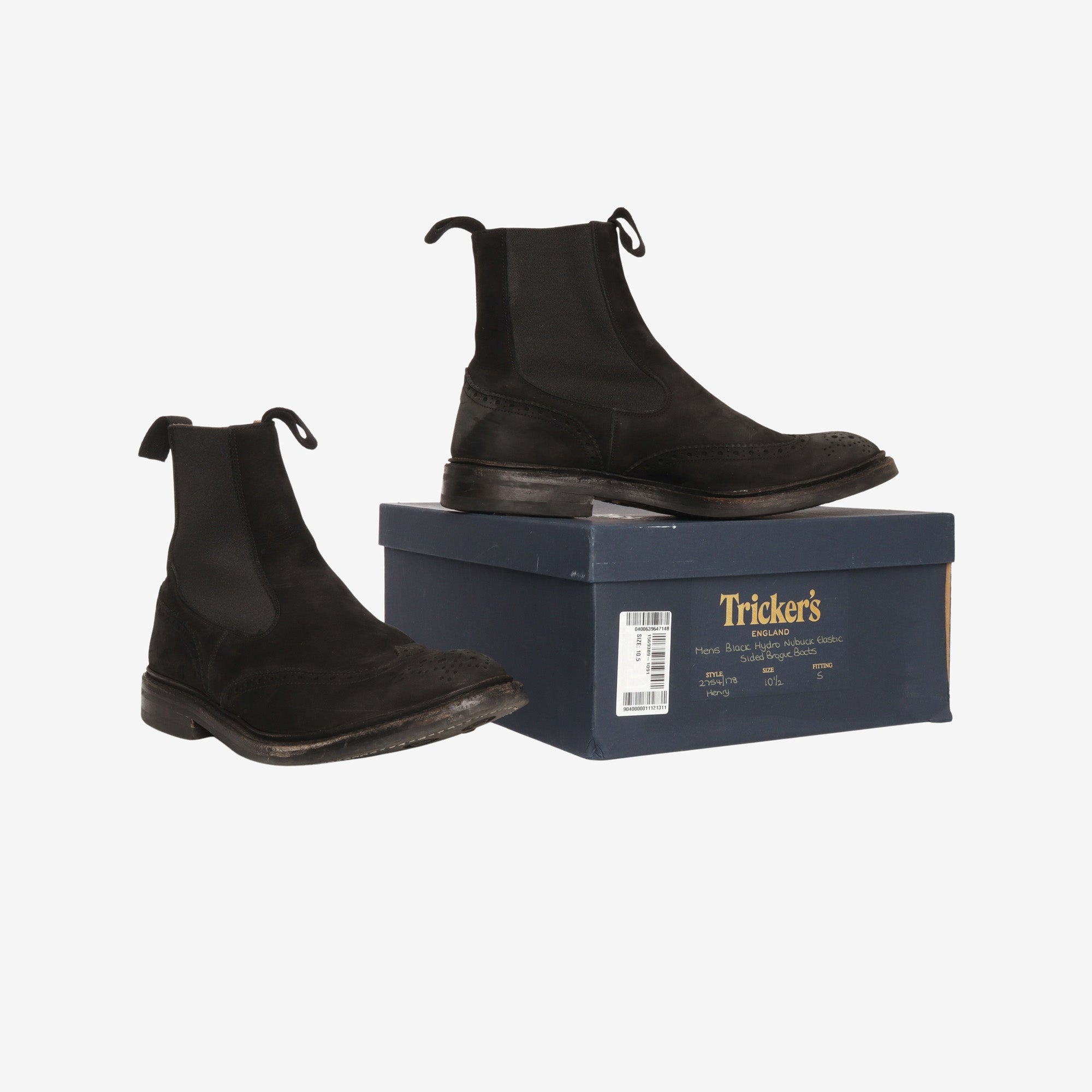 Suede Henry Brogue Boots