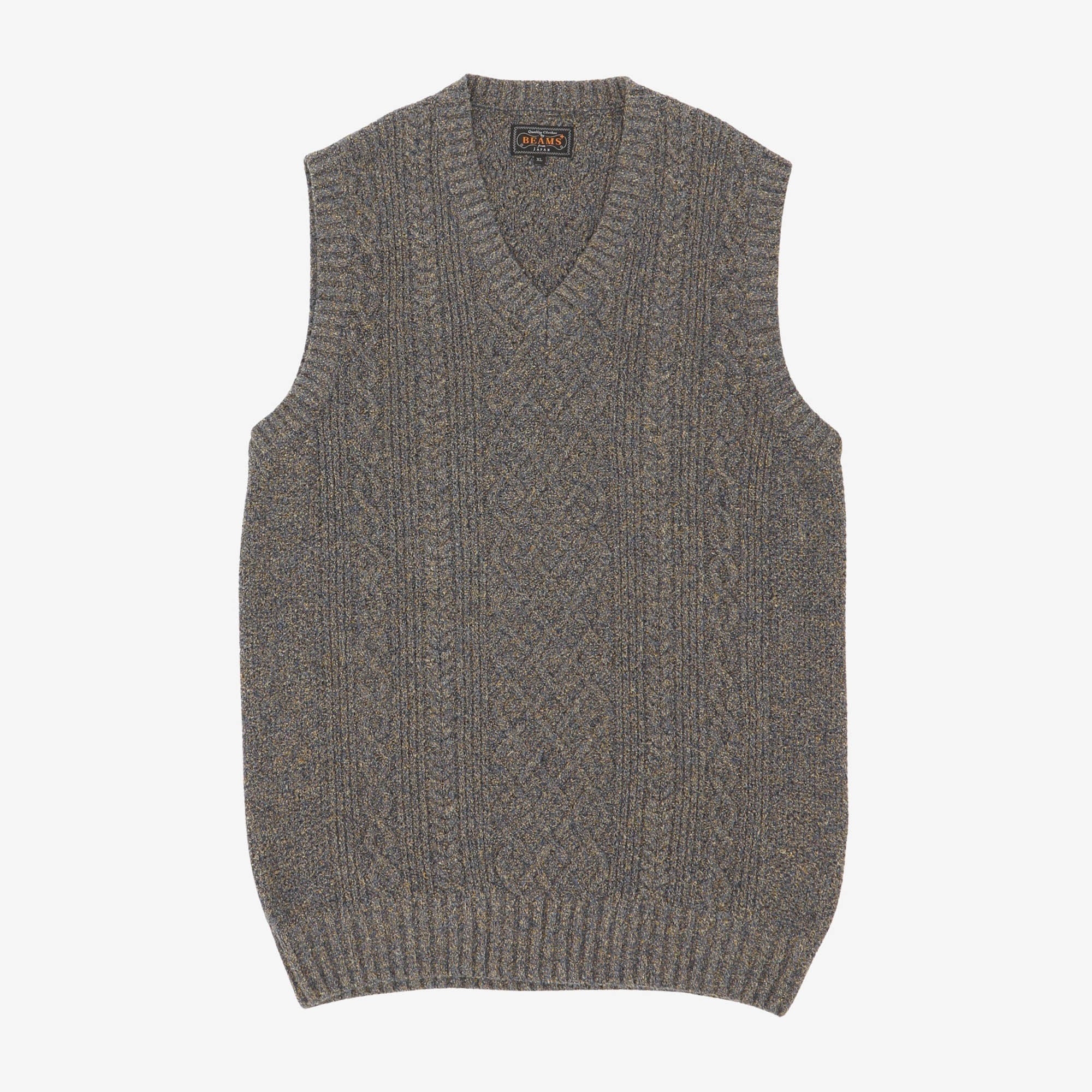 Flax Blend Knit Vest