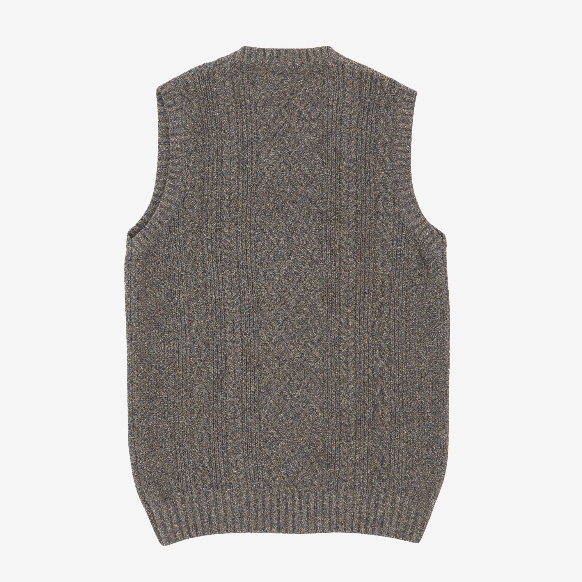 Flax Blend Knit Vest