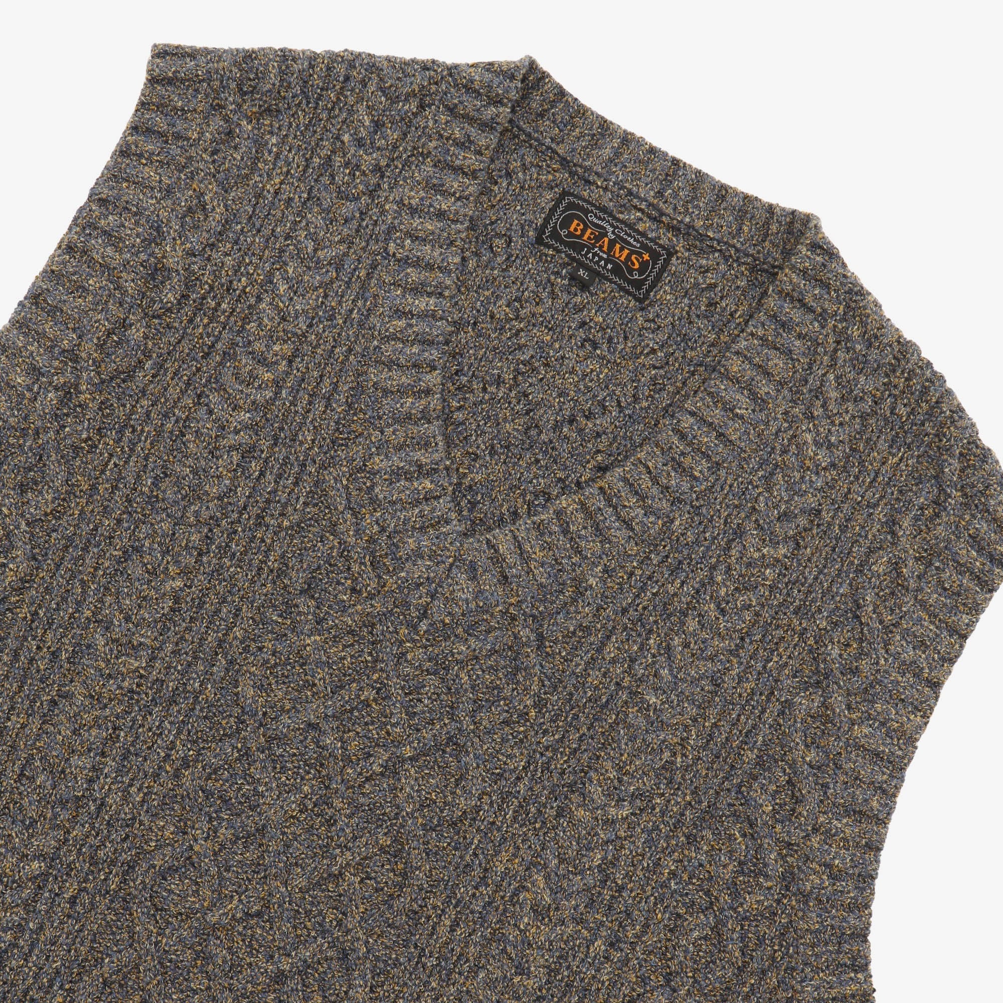 Flax Blend Knit Vest