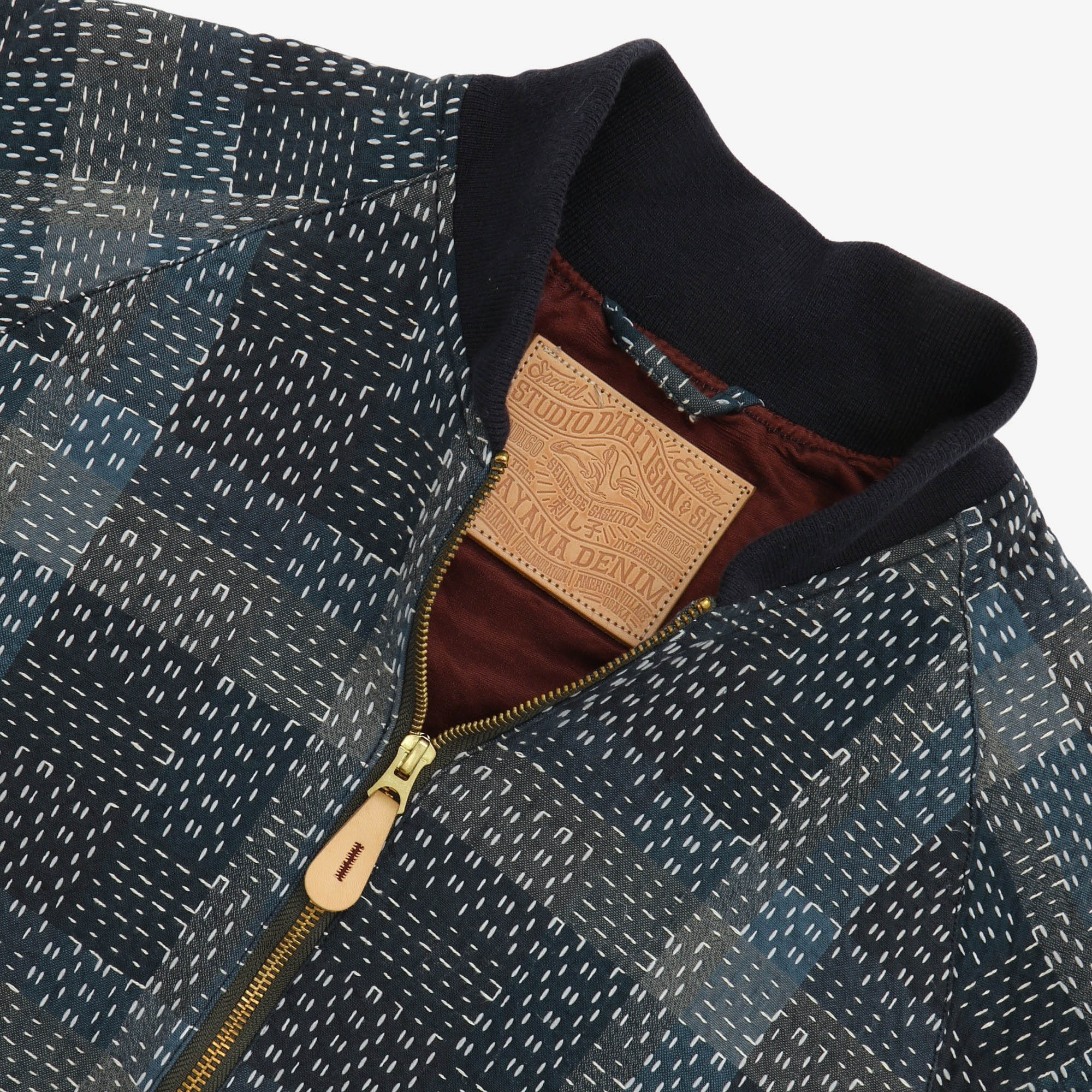 Selvedge Noragi Sashiko Bomber Jacket
