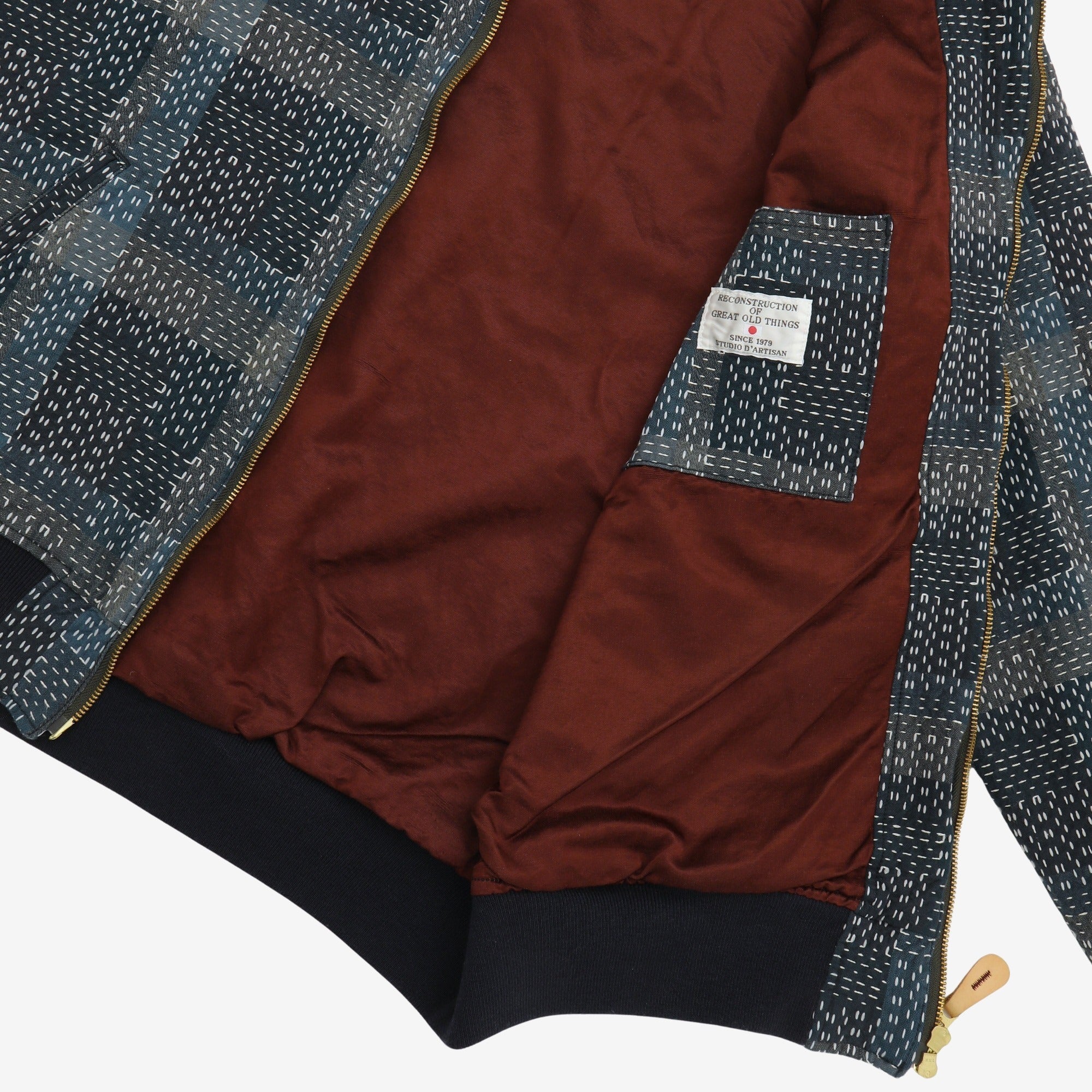 Selvedge Noragi Sashiko Bomber Jacket