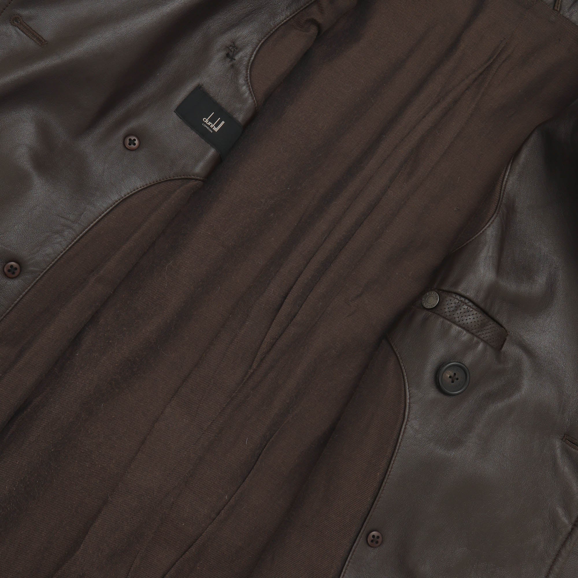 Belted Leather Trench Coat