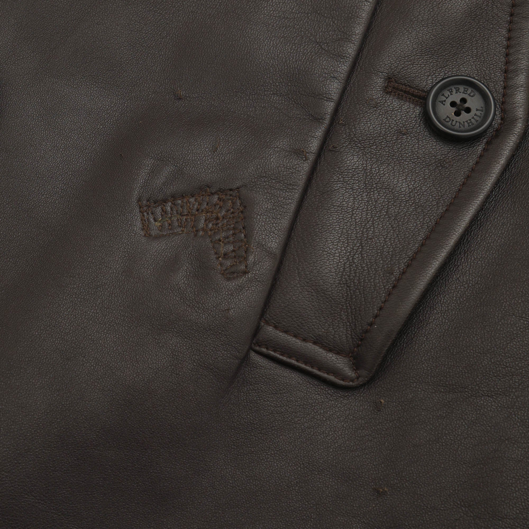 Belted Leather Trench Coat