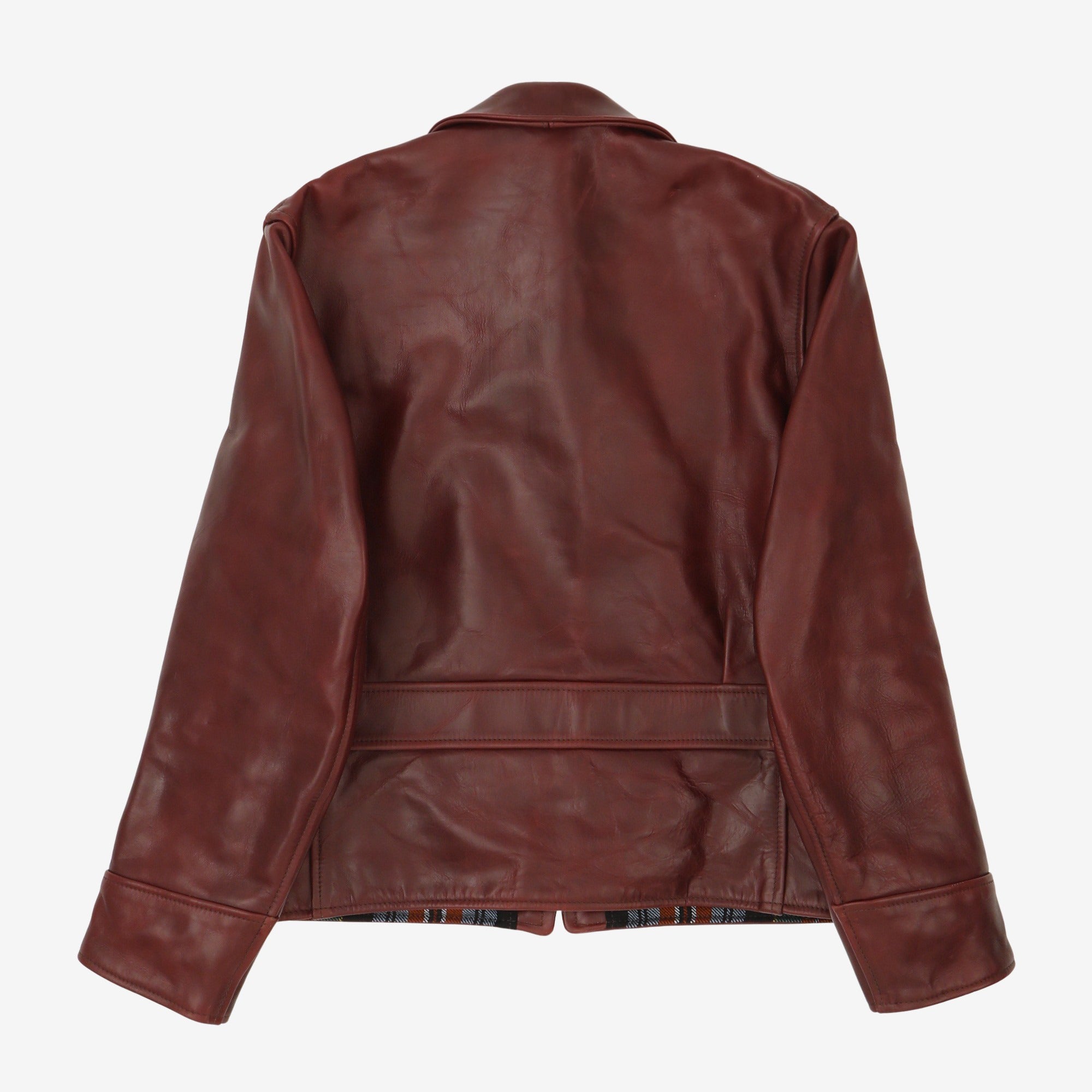 1930s Half Belt Leather Jacket