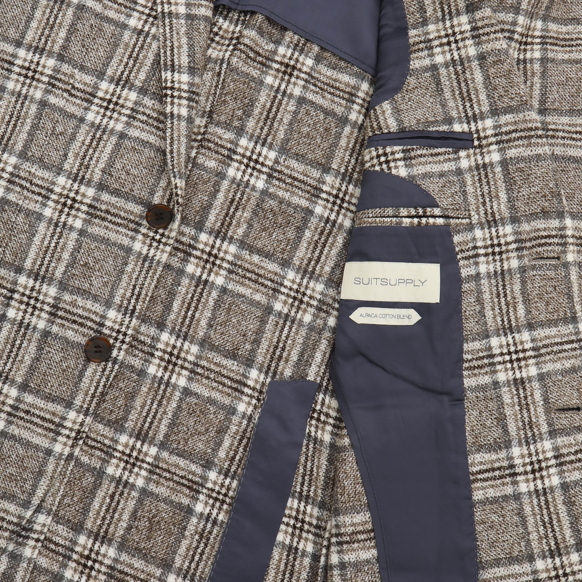 Alpaca Check Havana Jacket