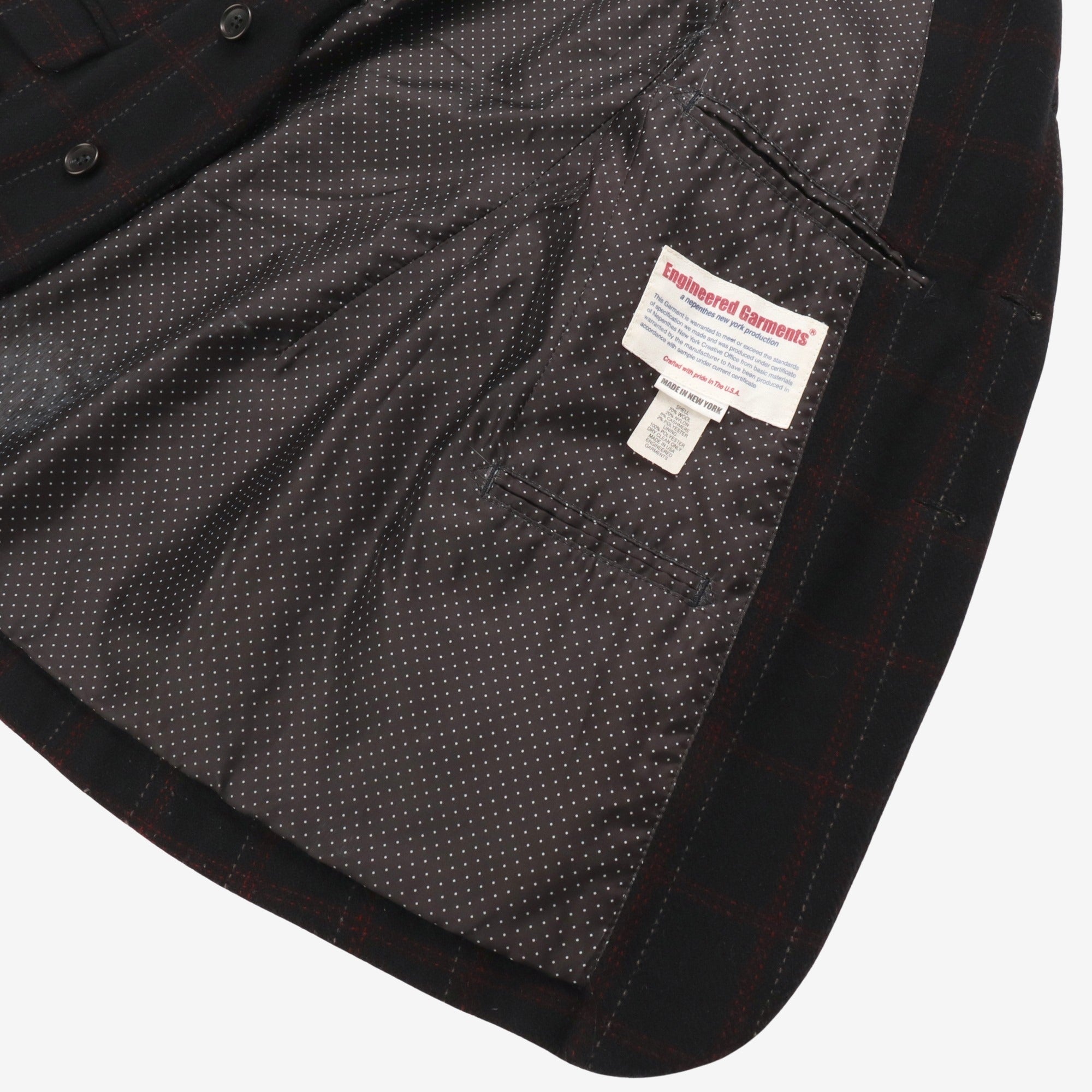Wool Bend Check Jacket
