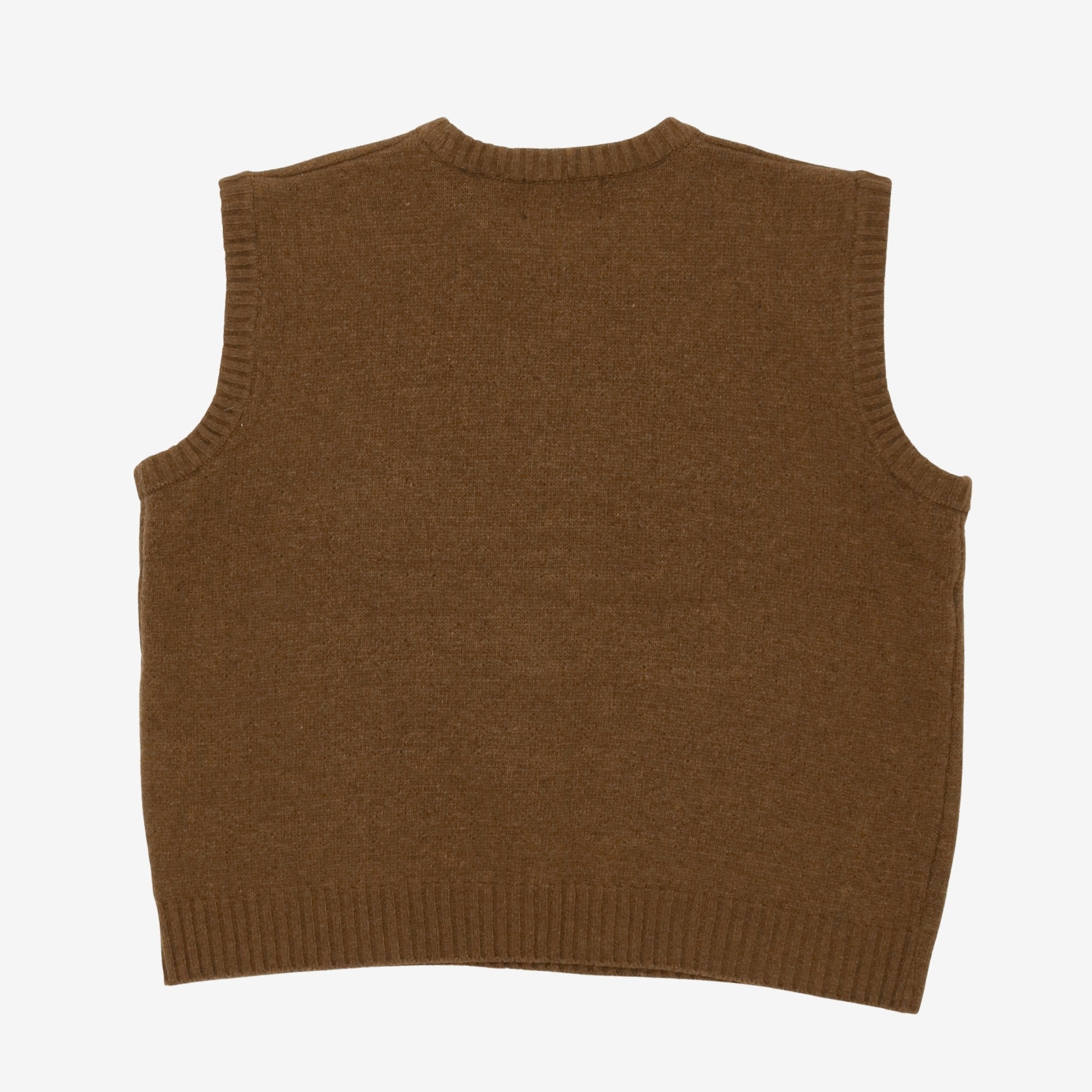 Wool Blend Crewneck Vest