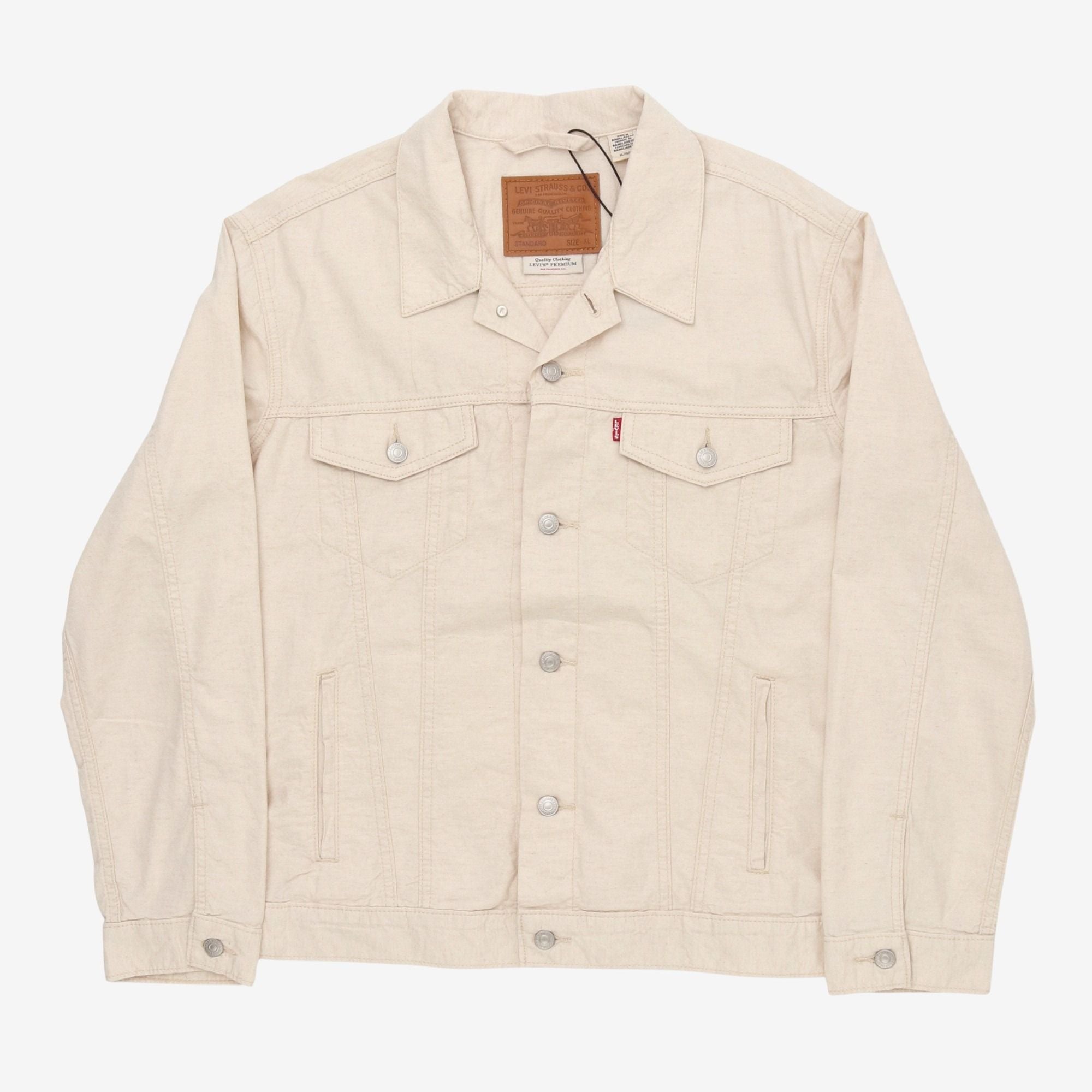 Linen Denim Trucker Jacket