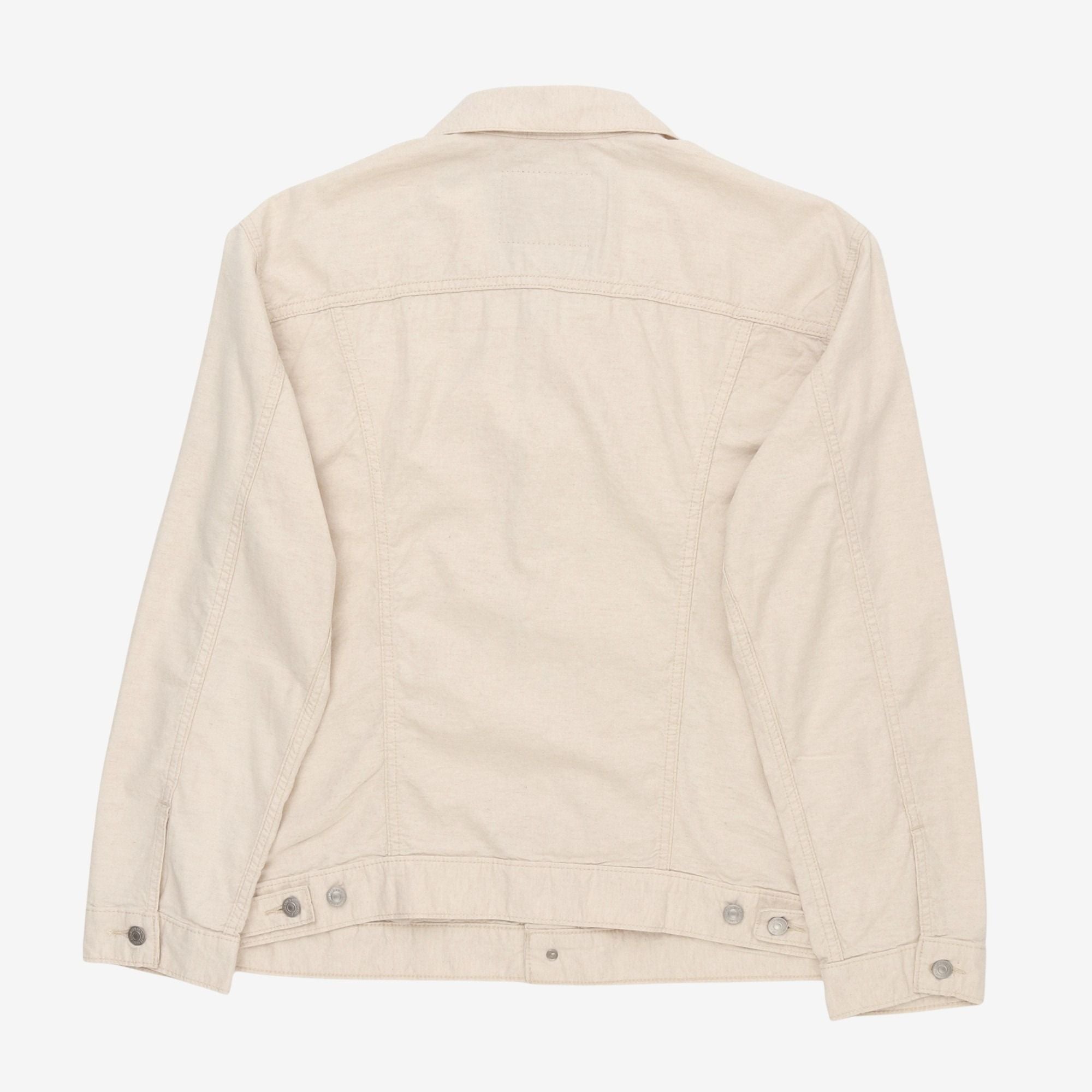 Linen Denim Trucker Jacket