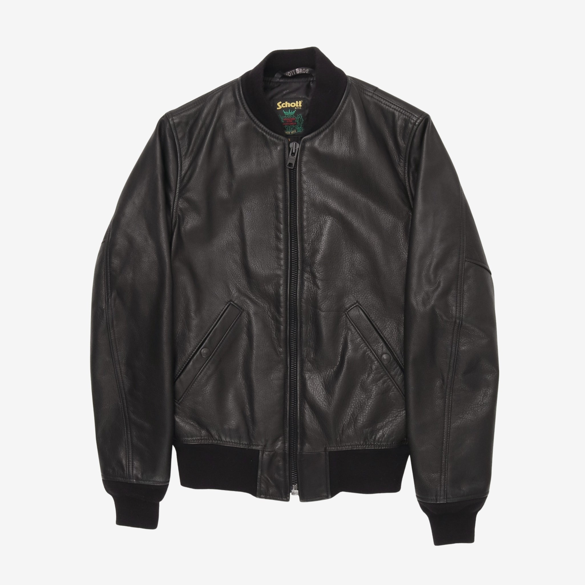 Leather Bomber Jacket