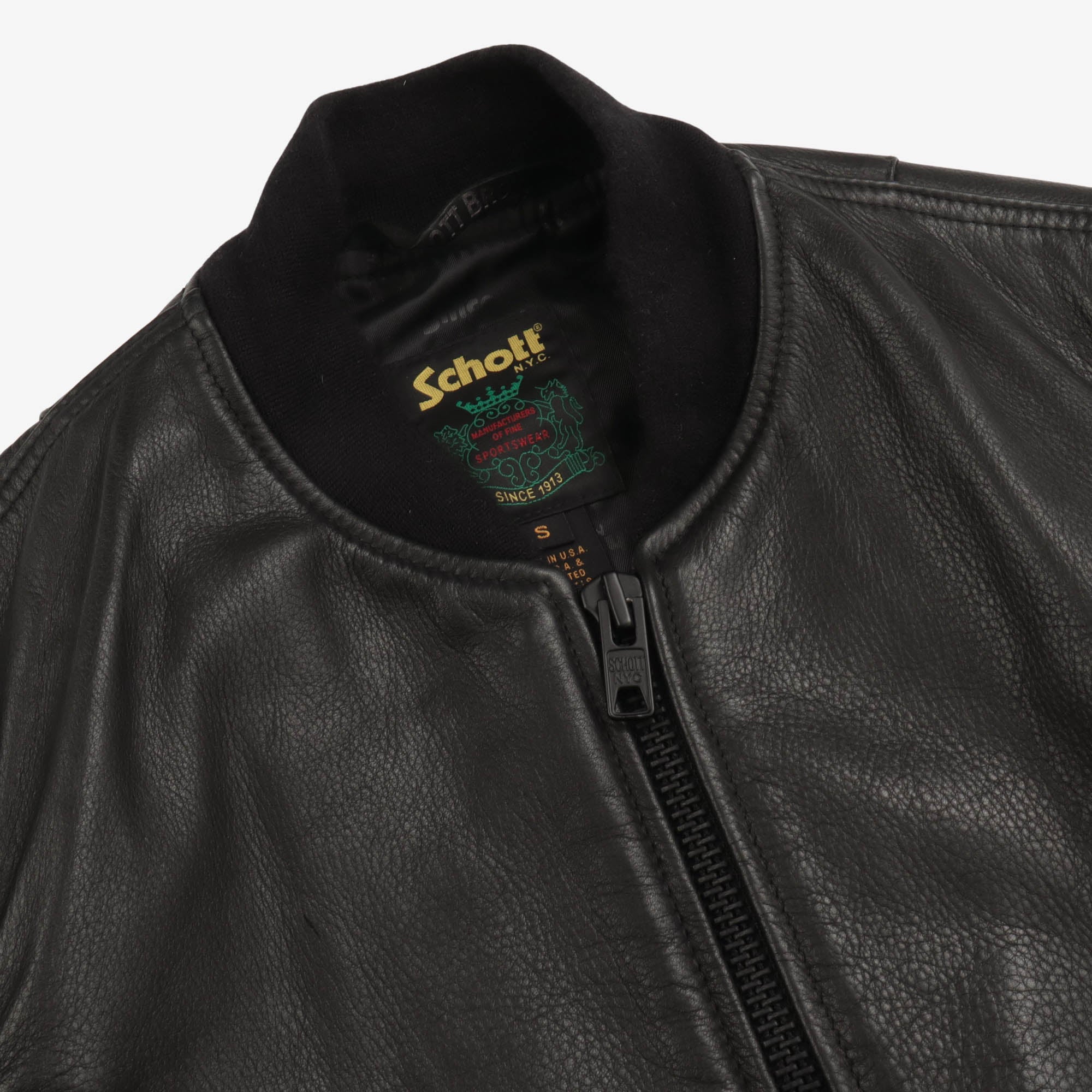 Leather Bomber Jacket