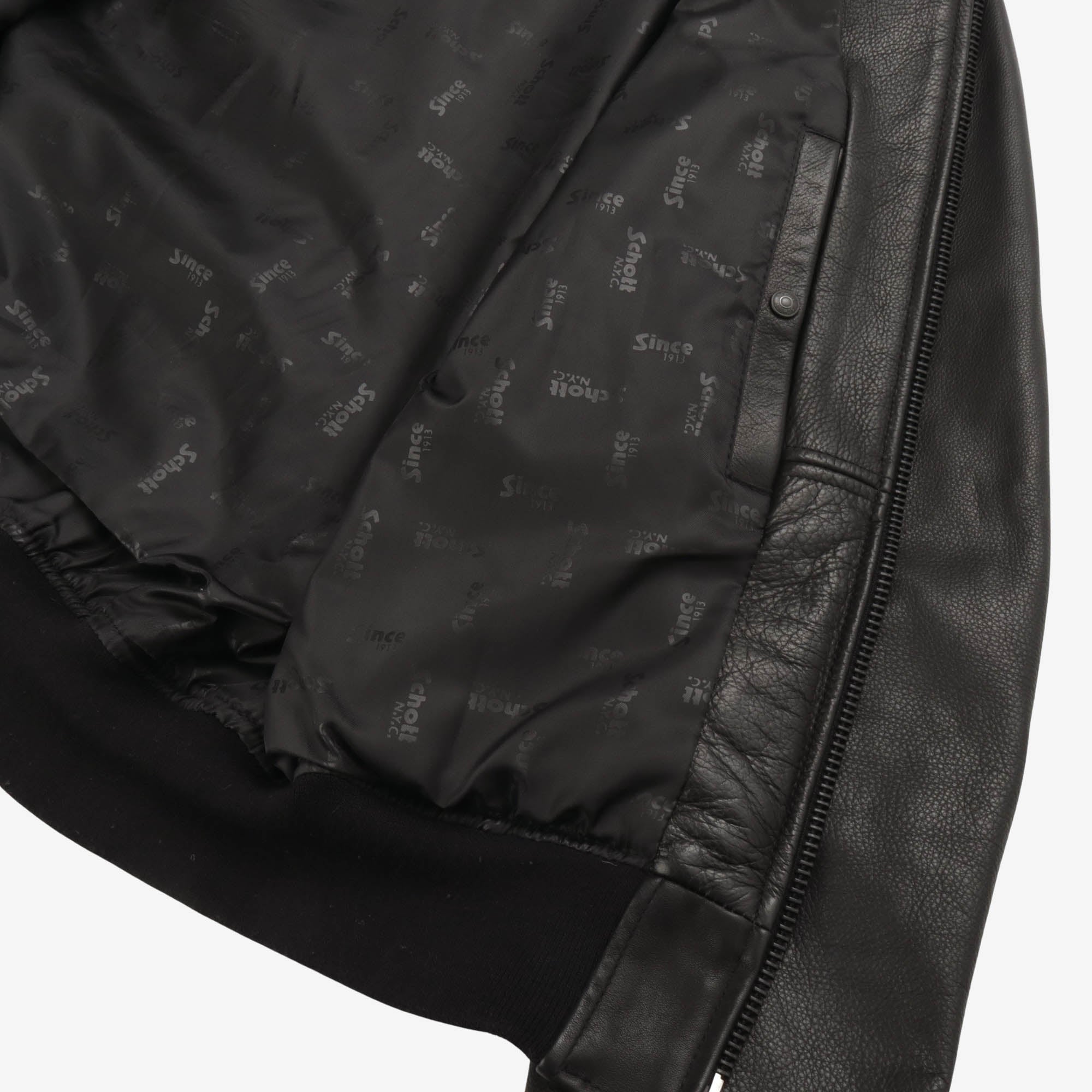 Leather Bomber Jacket