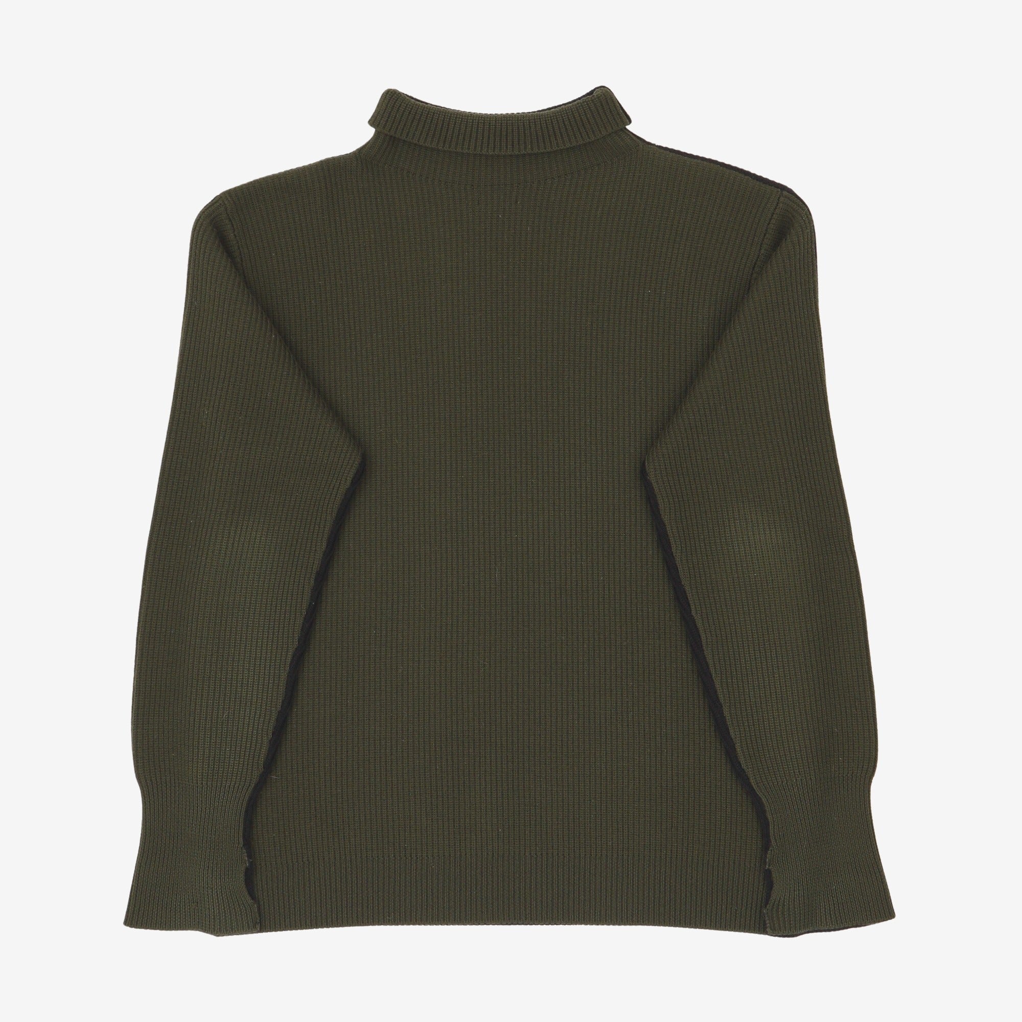 Two Tone Roll Neck Sweater