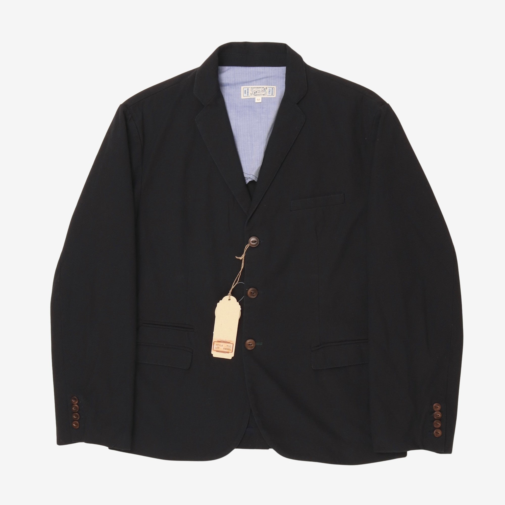 Notch Lapel Canvas Jacket