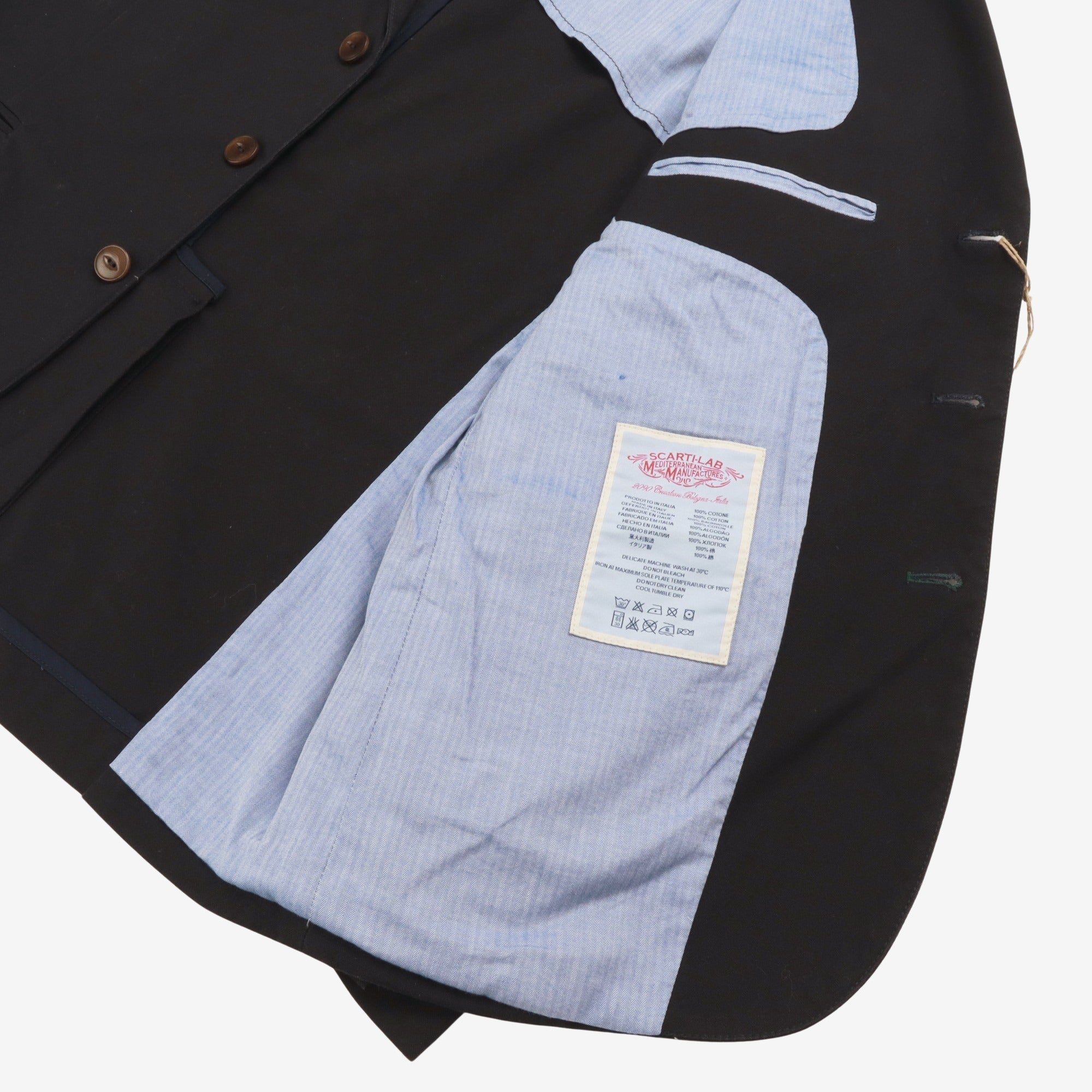 Notch Lapel Canvas Jacket