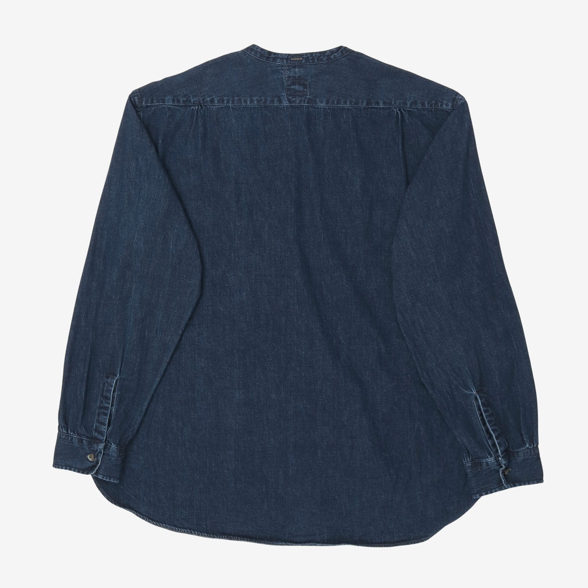 8oz Neutra 5 Band Collarless Denim Shirt