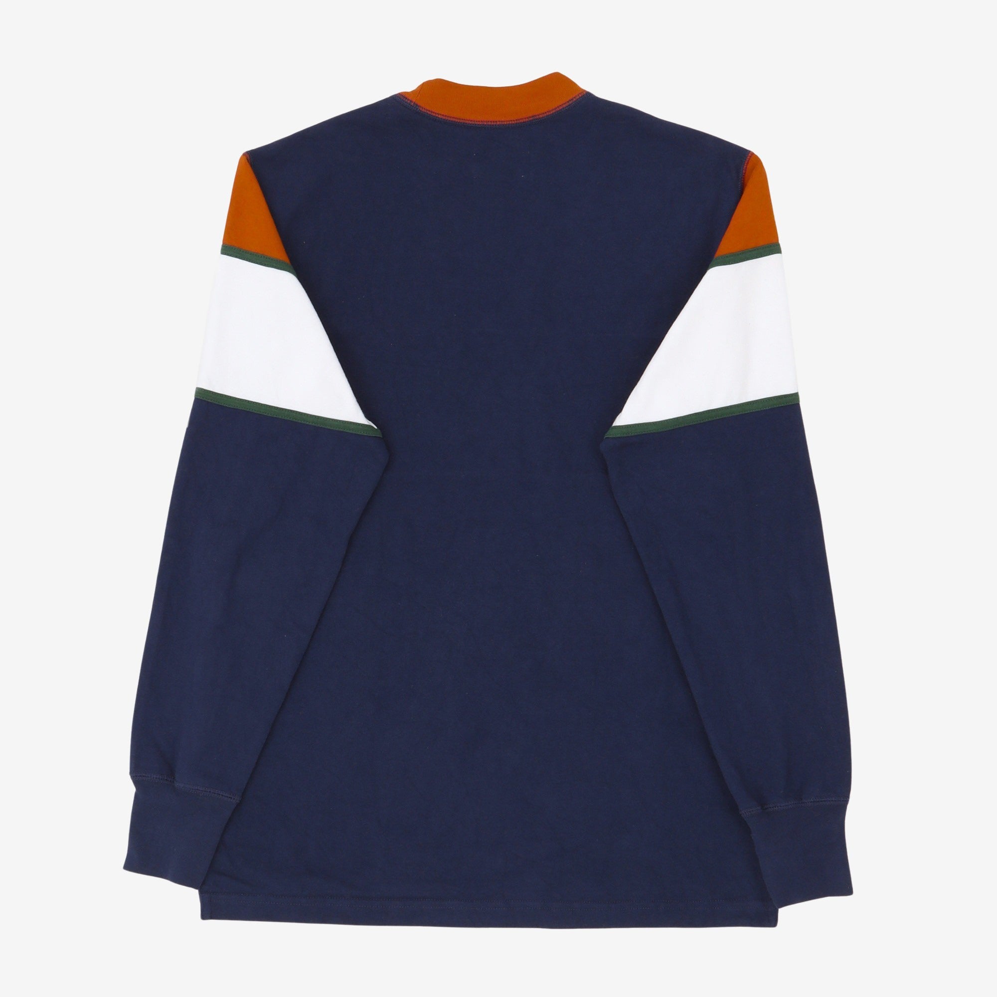 Colourblock Mock Neck Sweatshirt