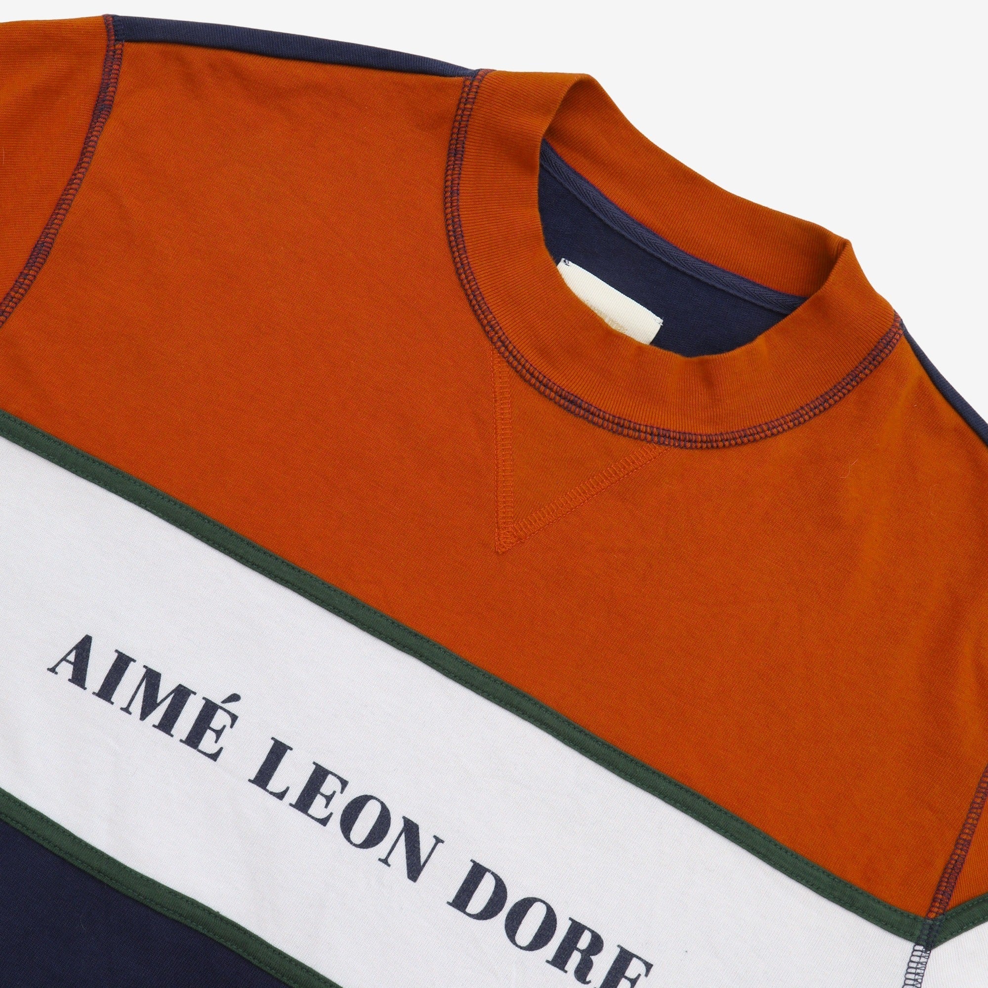 Colourblock Mock Neck Sweatshirt