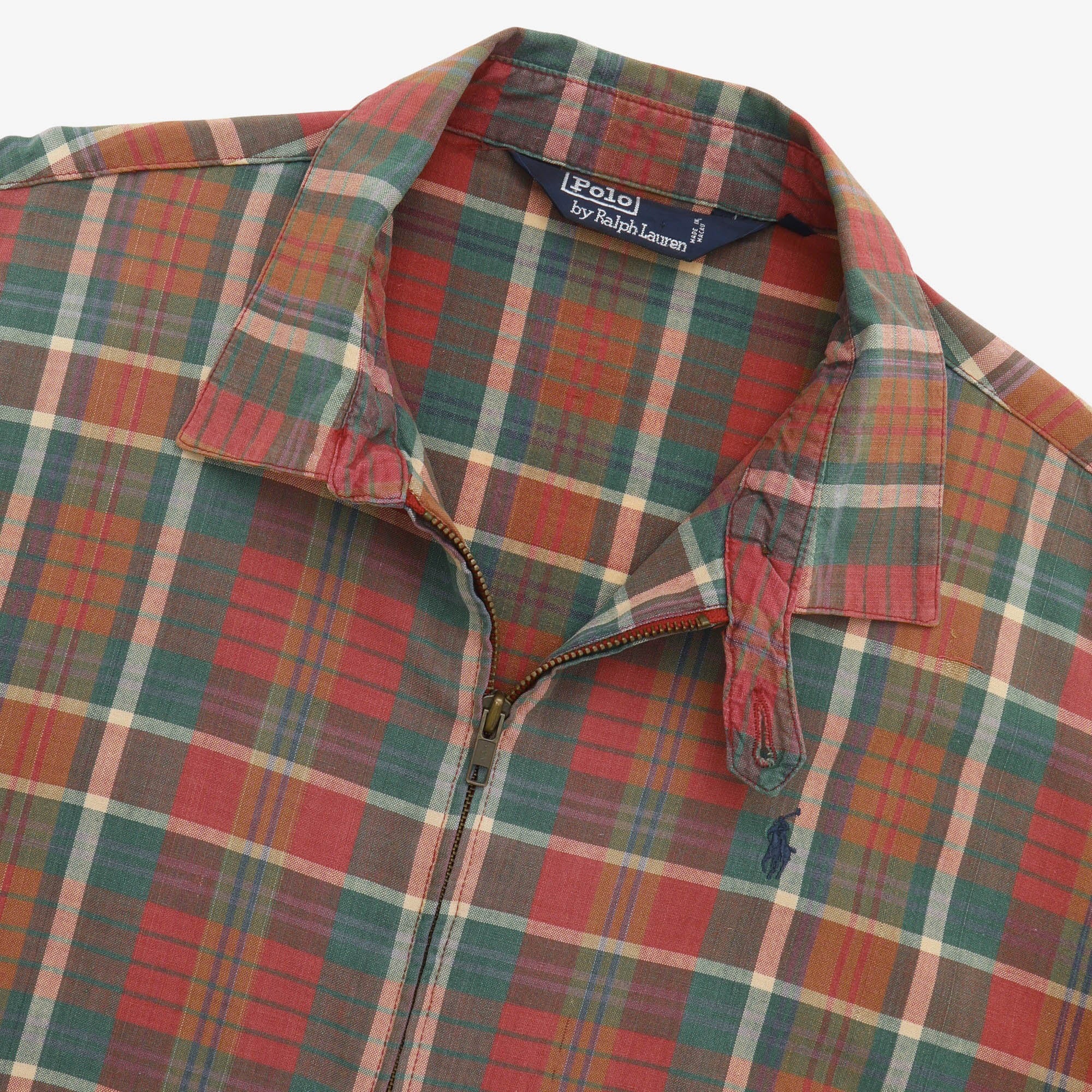 Vintage Madras Harrington Jacket