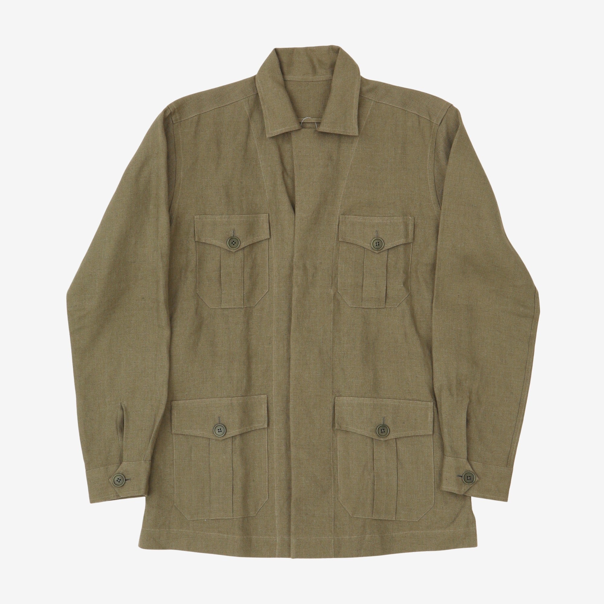 Linen Safari Jacket