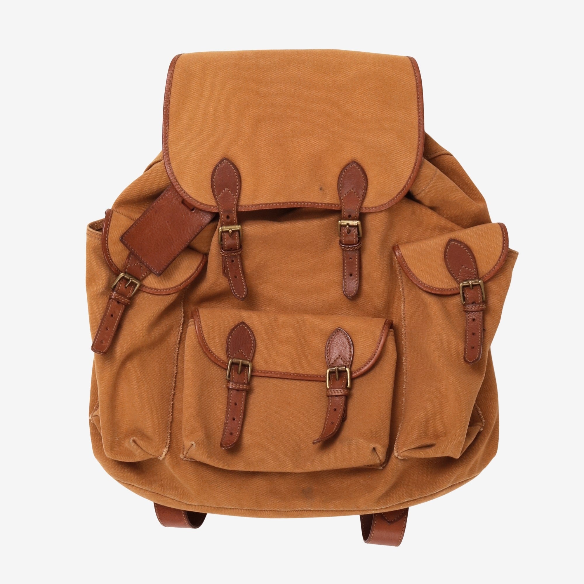 Leather Canvas Rucksack