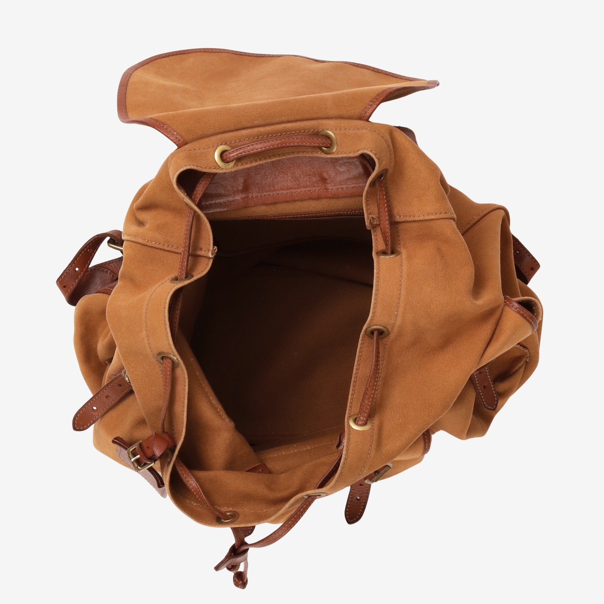 Leather Canvas Rucksack